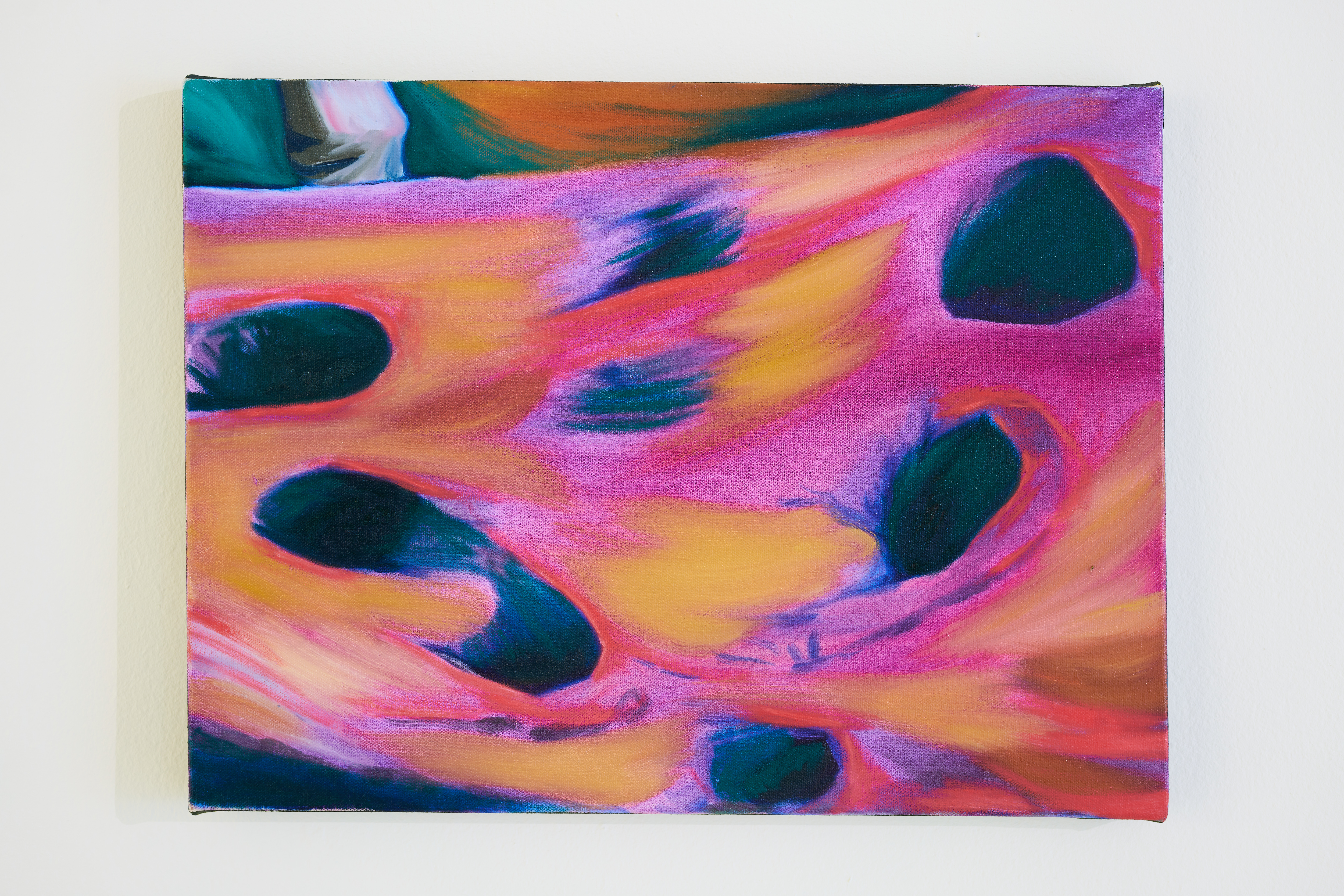 'Holes', 2021. Oil on canvas, 40x30cm