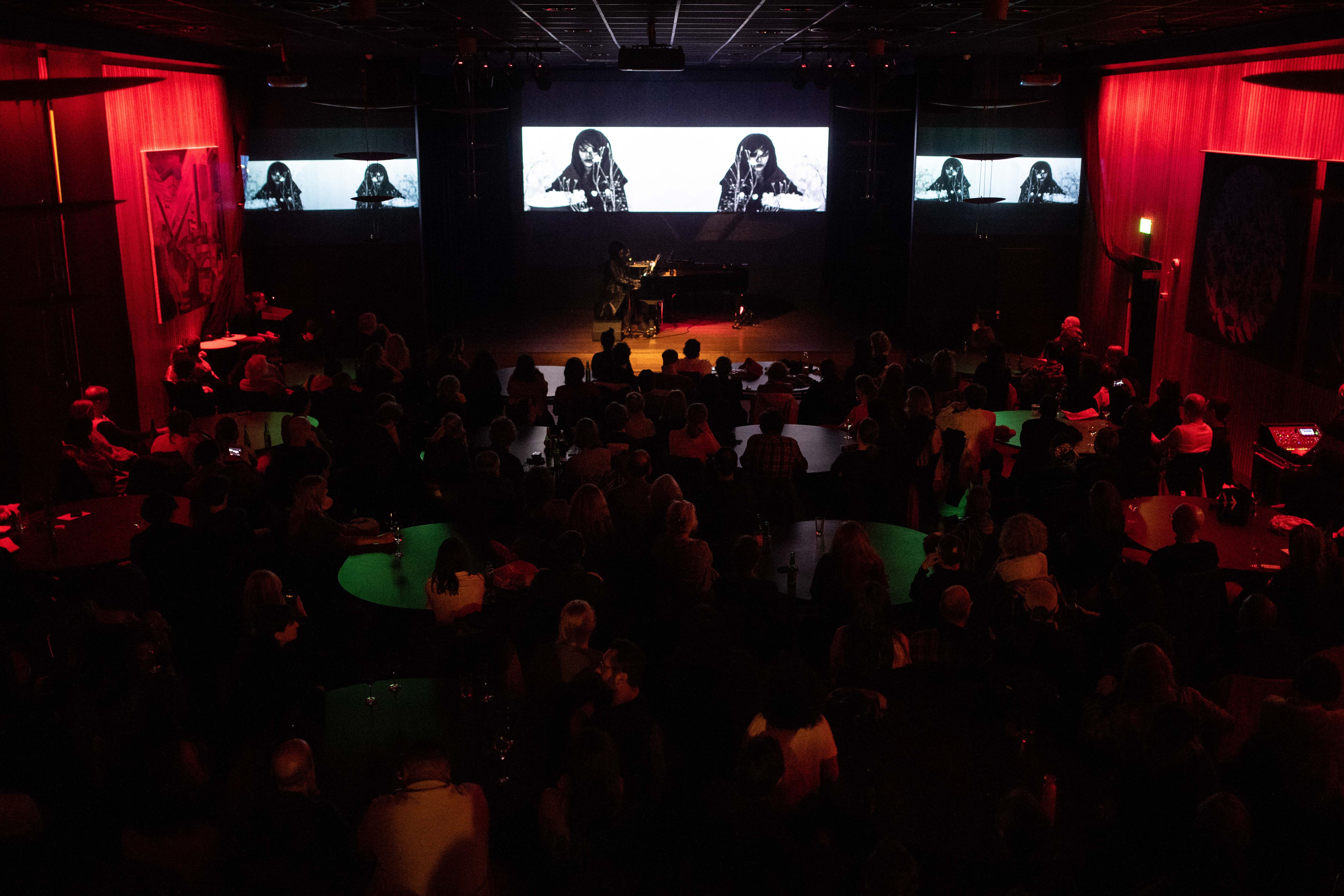 The Demon Rising, 2016 by M. Lamar for Bergen Assembly 2019 Opening Days, Terminus Hall. Photo by Thor Brødreskift.
