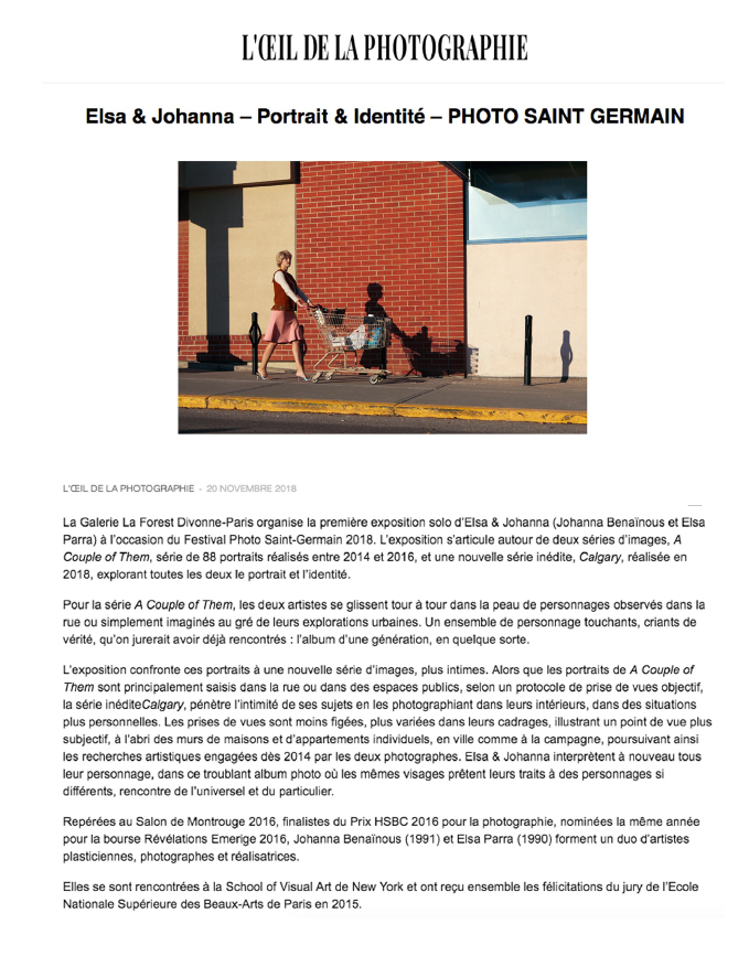 L'Oeil de la photographie &ndash; Nov 2018