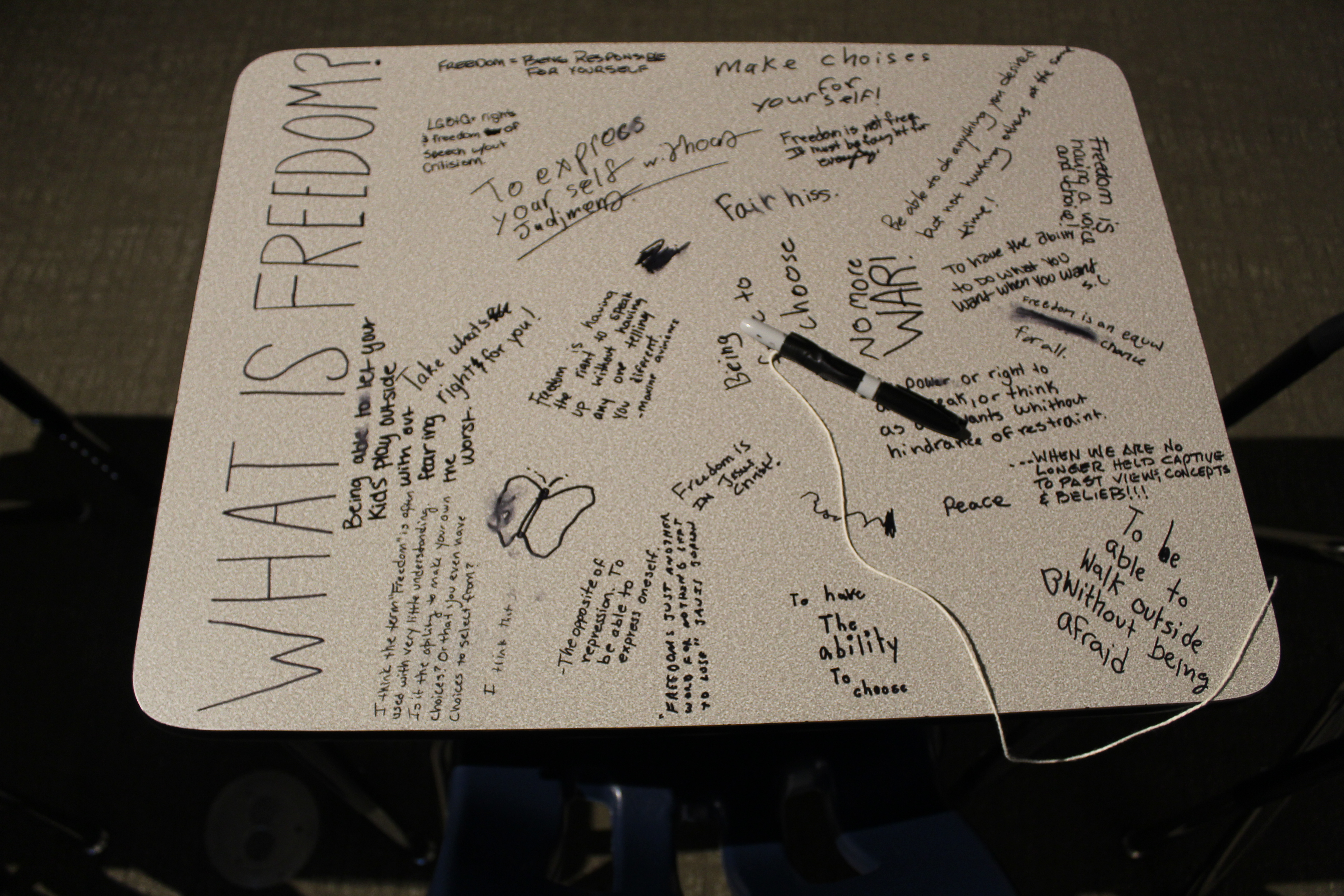 HERE WE STAND (NOTHER DAY Installation detail)