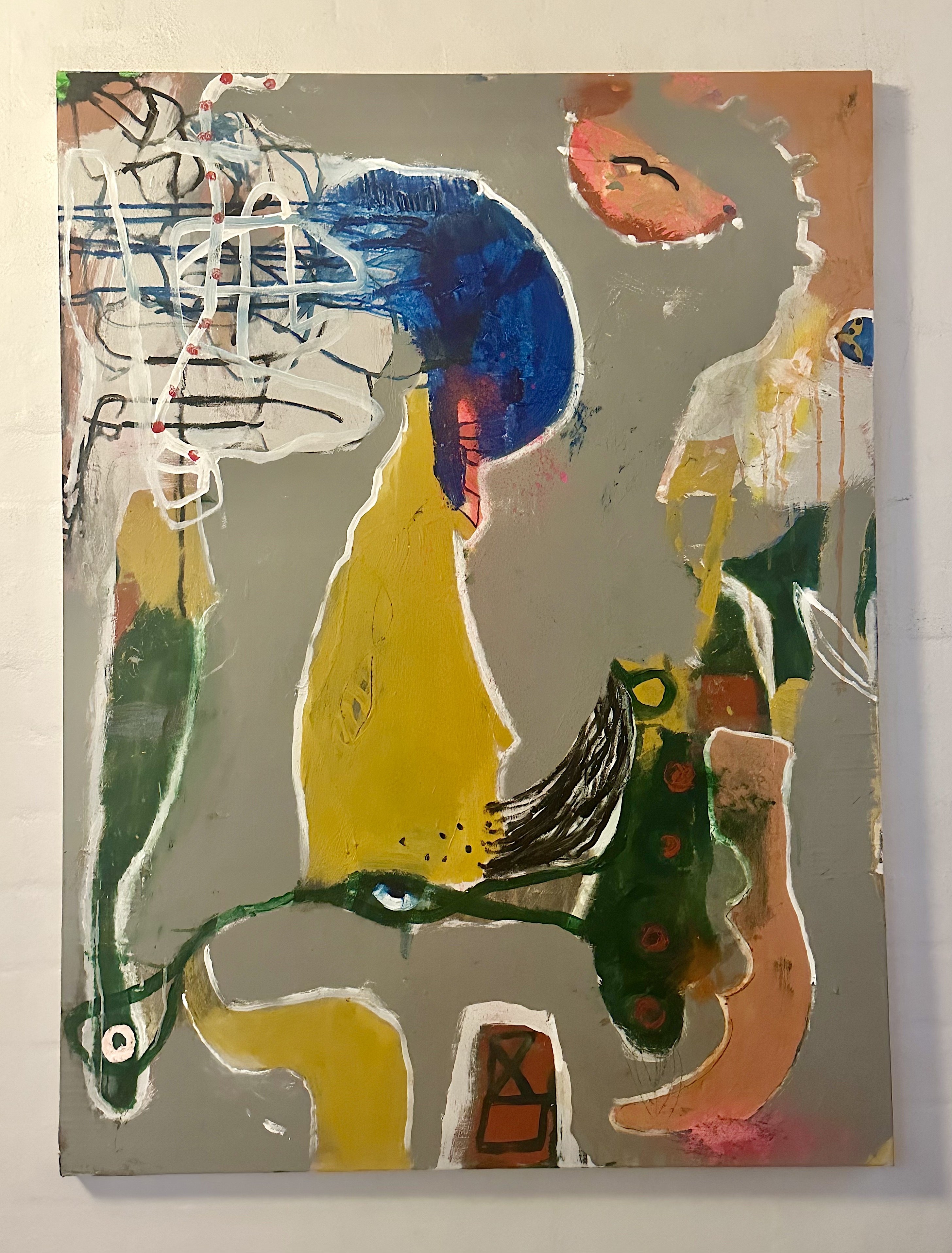 lit beyond the crossingMixed Media on Canvas 125cm x 92cm