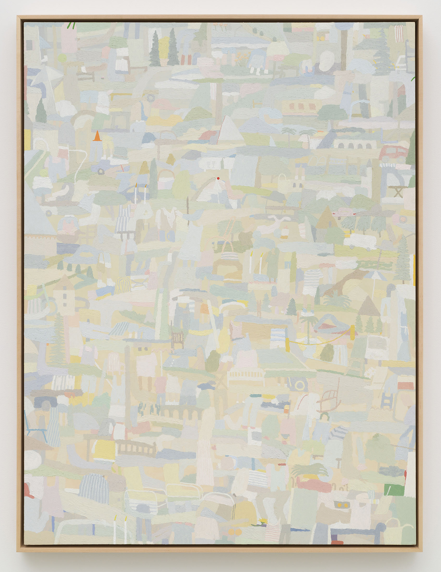 Red Light, Bucket, Candles, Sails, 40x30", 2023