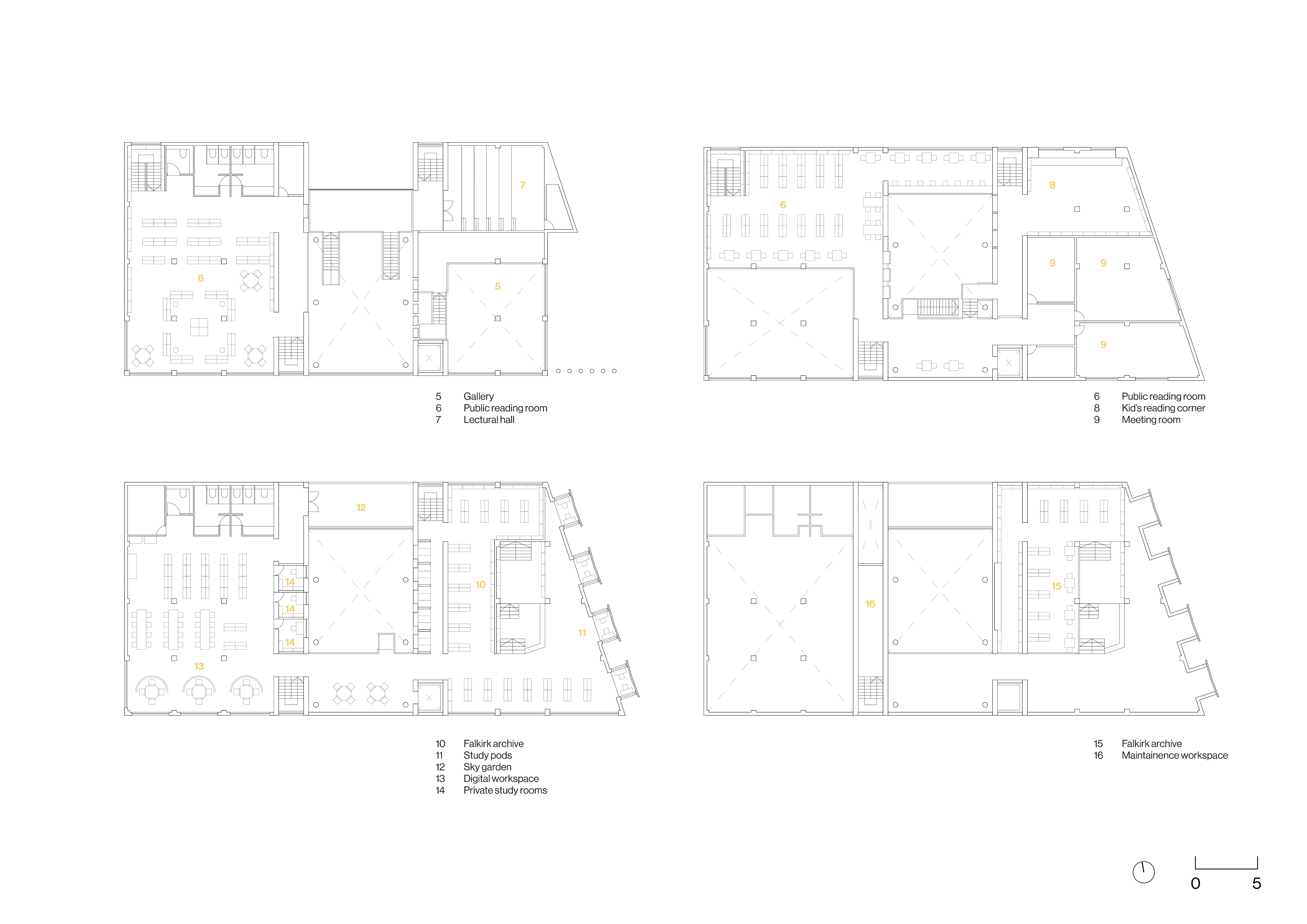 Library floor plans