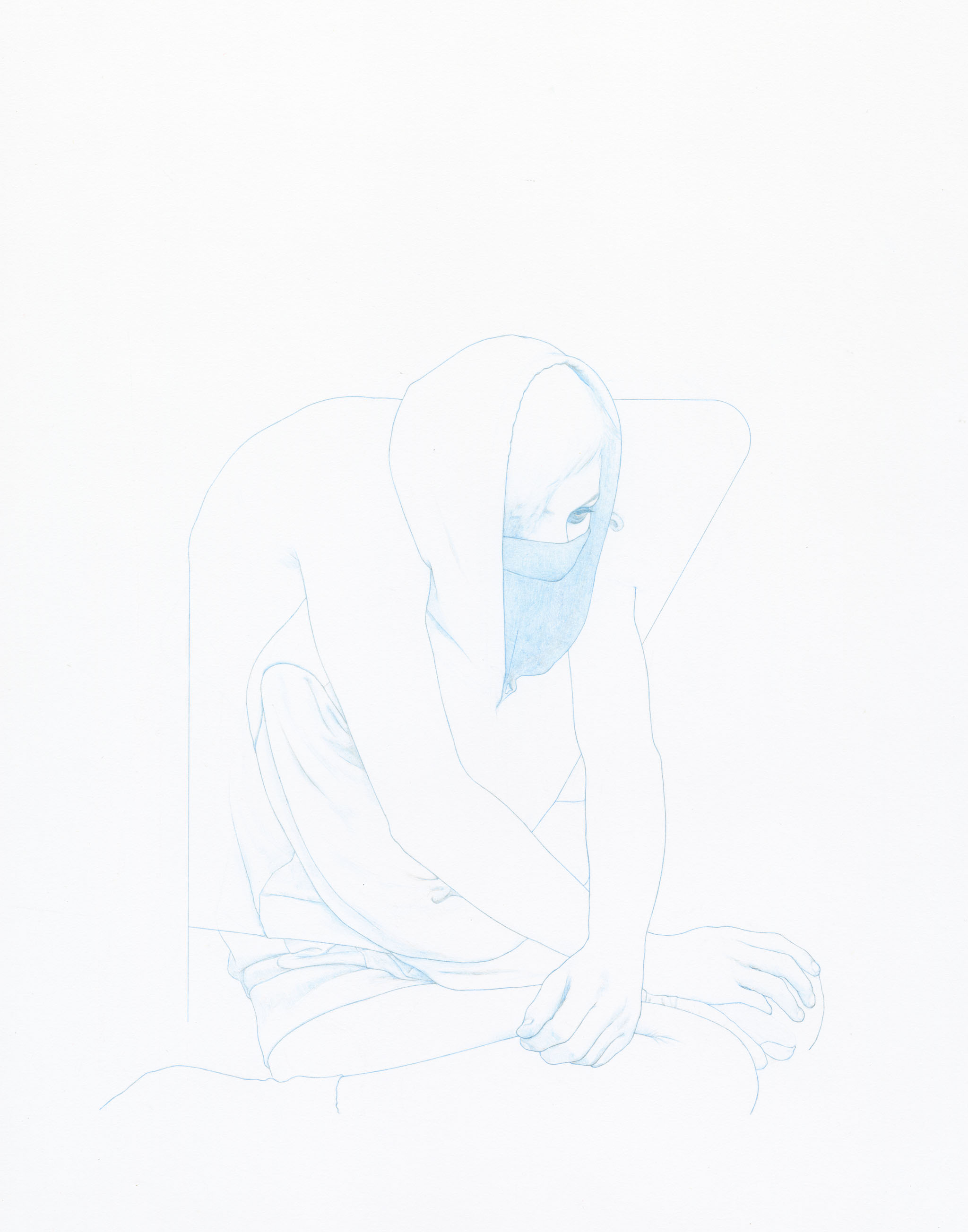 Plague (2) 14x11 colored pencil on paper 2013