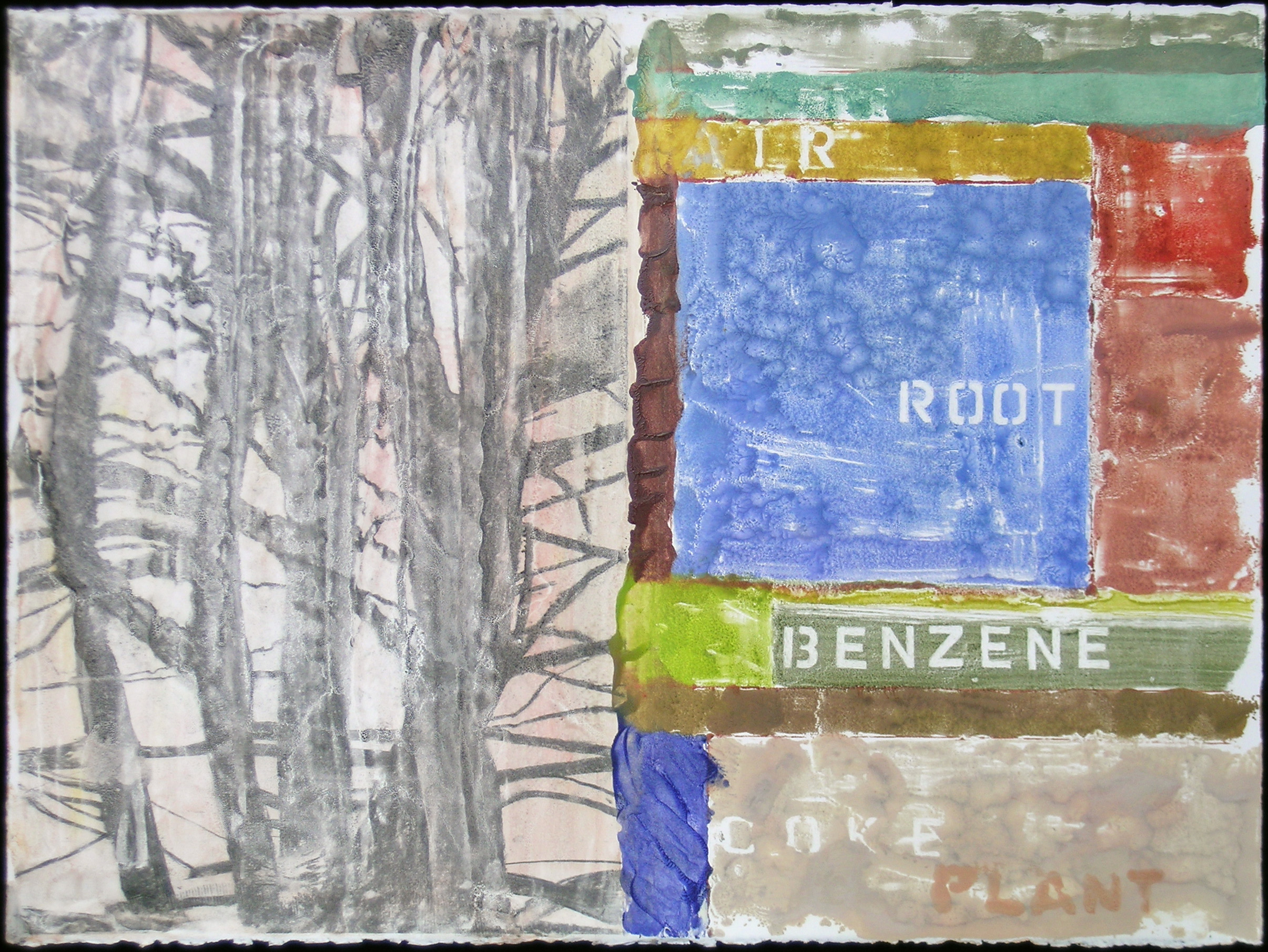 Benzene. 2009. 22 1/2" X 30 1/4"