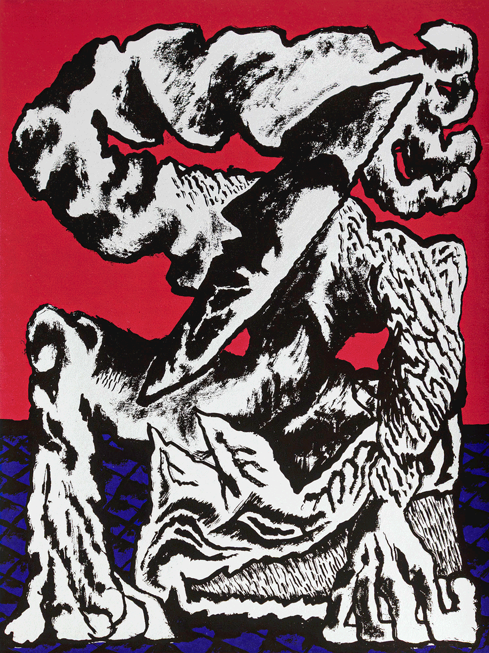 Grattaprint MEDIAscratchable screen print on paper, printed by Gate 44, edition of 100, 30x40cm, 2025 · info