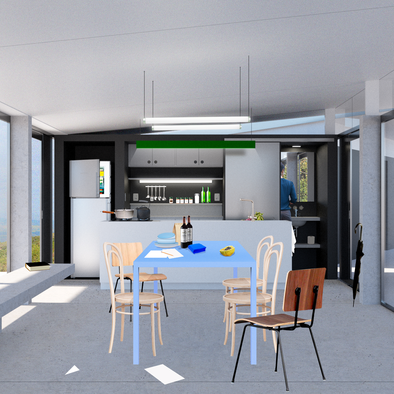 Casa na Bocaina II  Silveiras, Brasil, 2023. Projeto não construído.  4/4