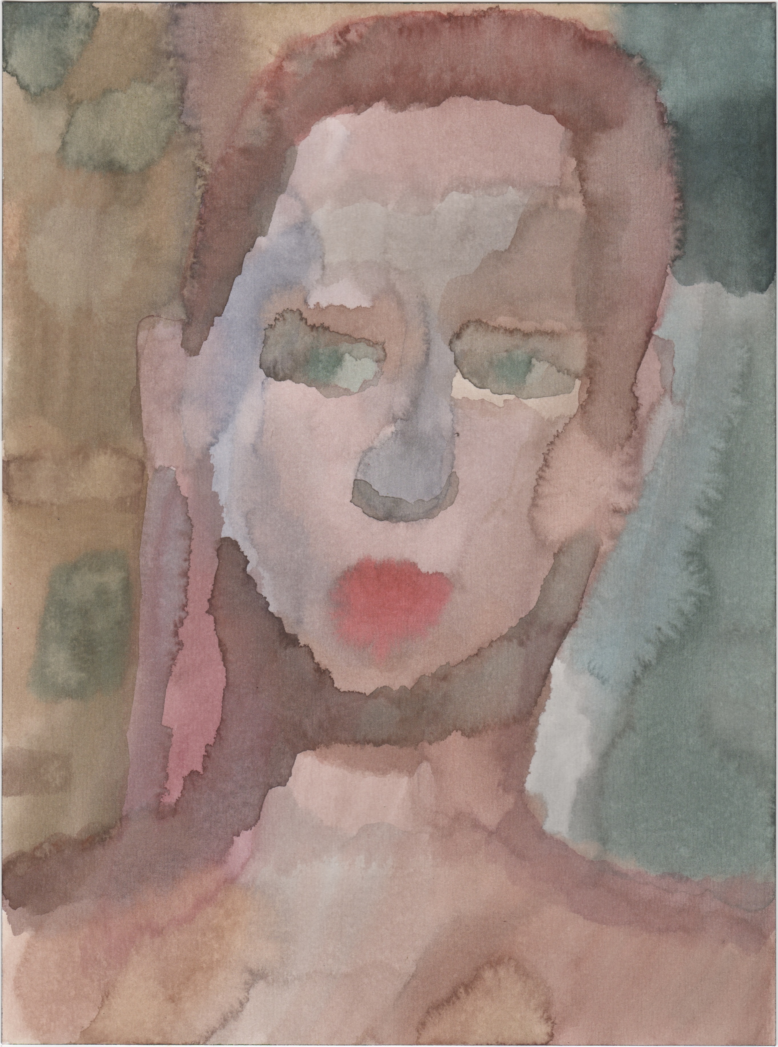 Looking, watercolour on paper