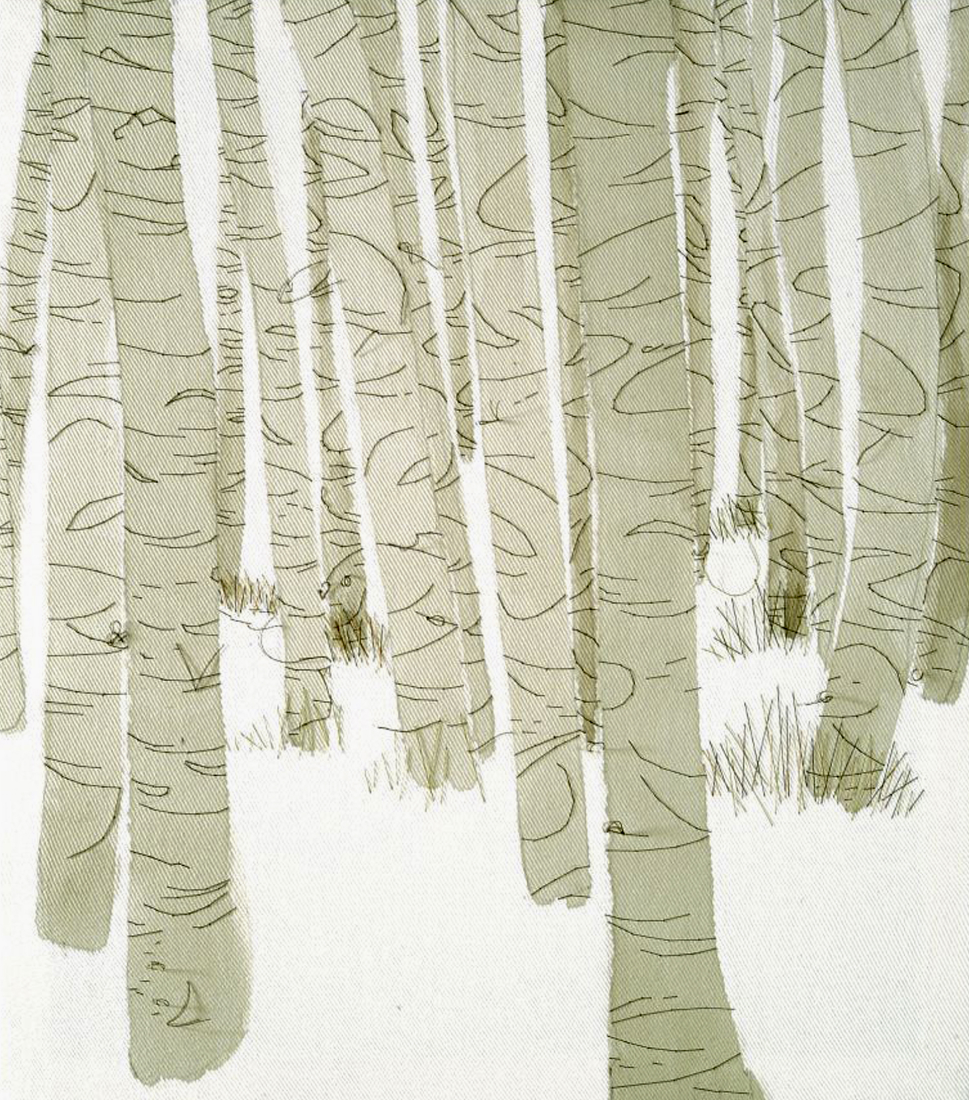 UNTITLED | Acrylic and hand embroidery on canvas | 40 x 30 cm | 2003