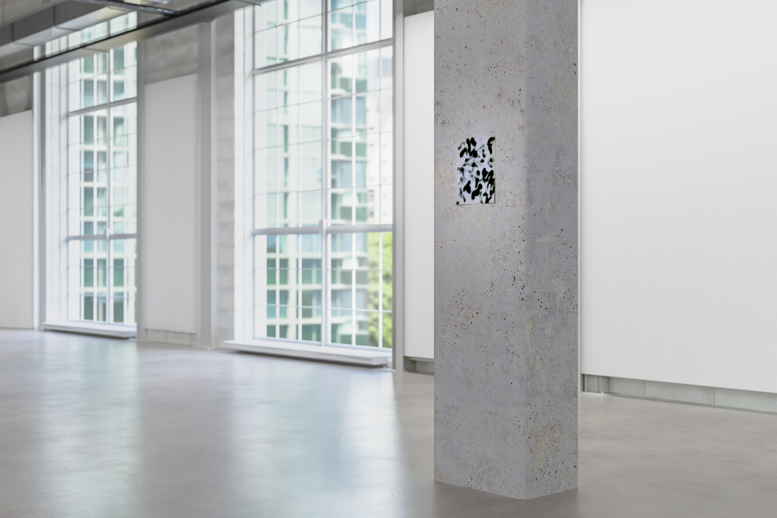 Nobody knows the future, 2020, blowtorch on thermal receipt paper, 11 x 9 in. (28 x 22 cm)