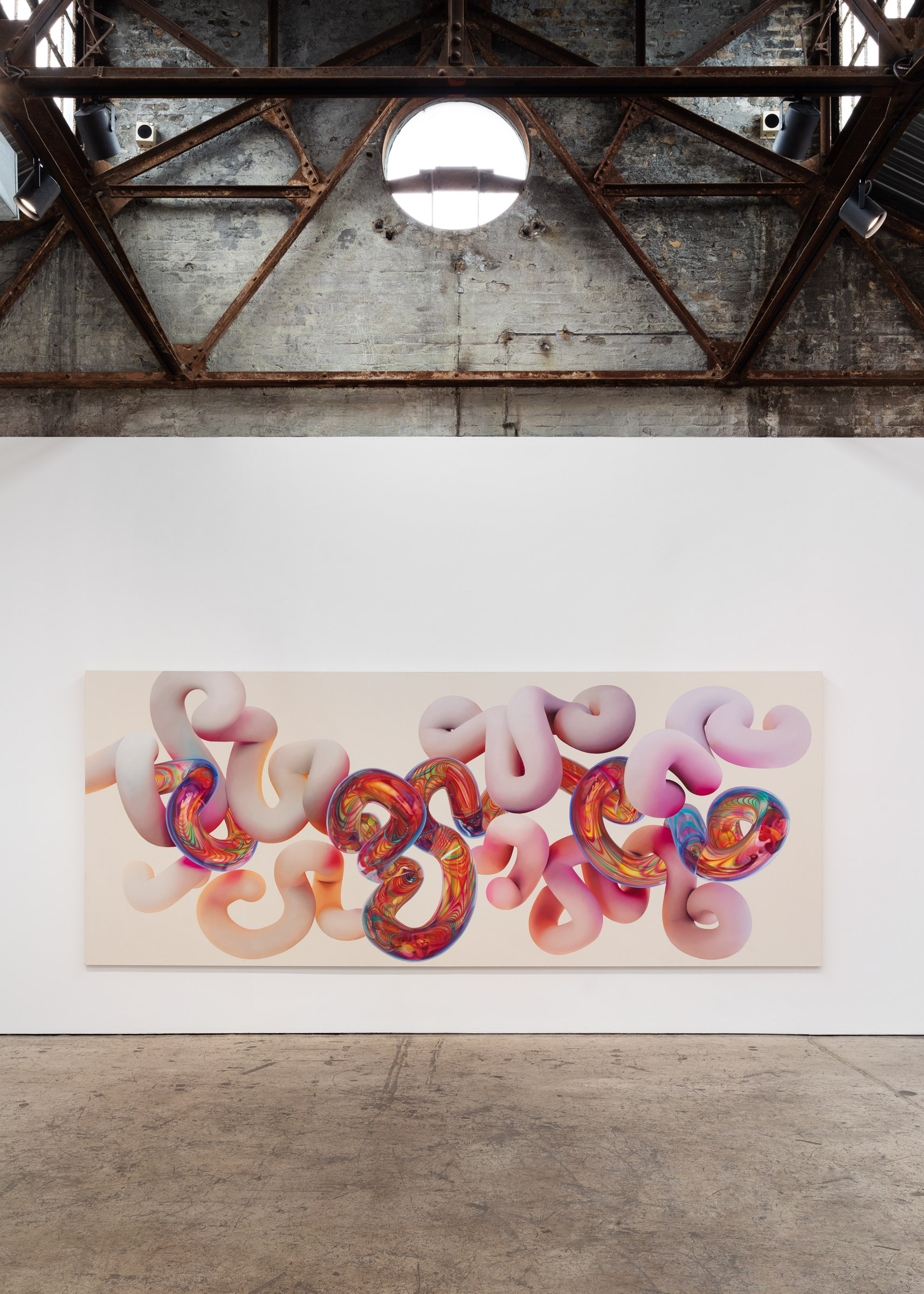 The Origin of the Milky Way, Oil on canvas, 84" x 210", 2024