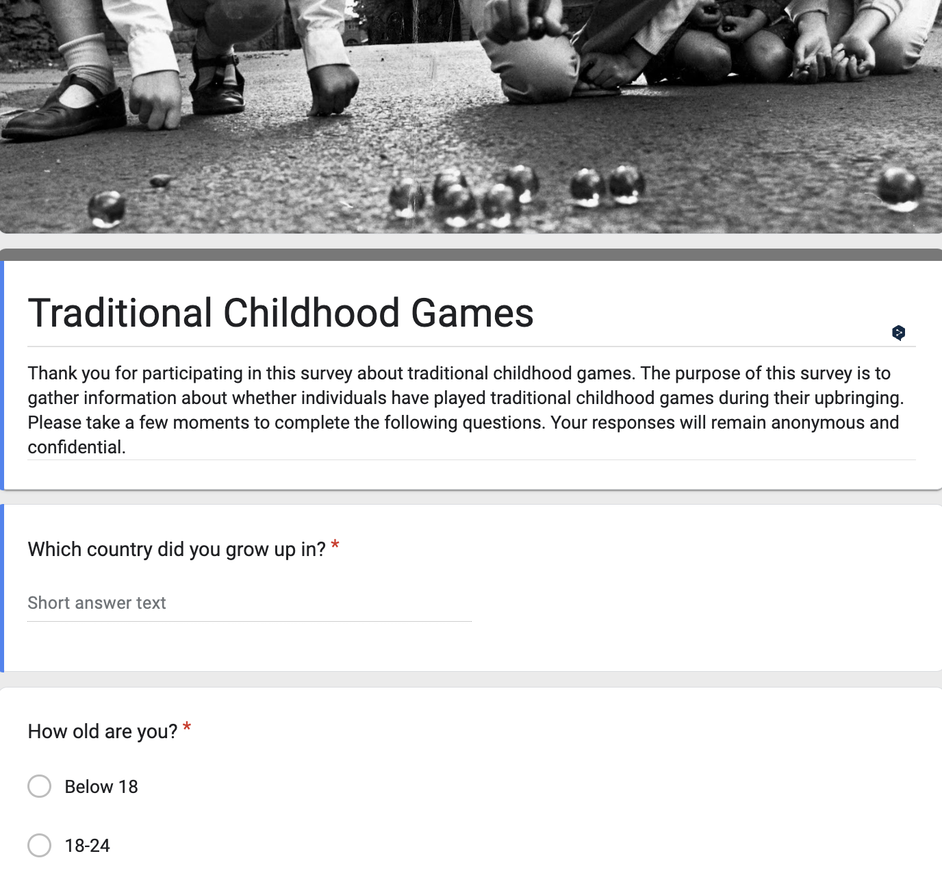 Image: Survey questions and results.