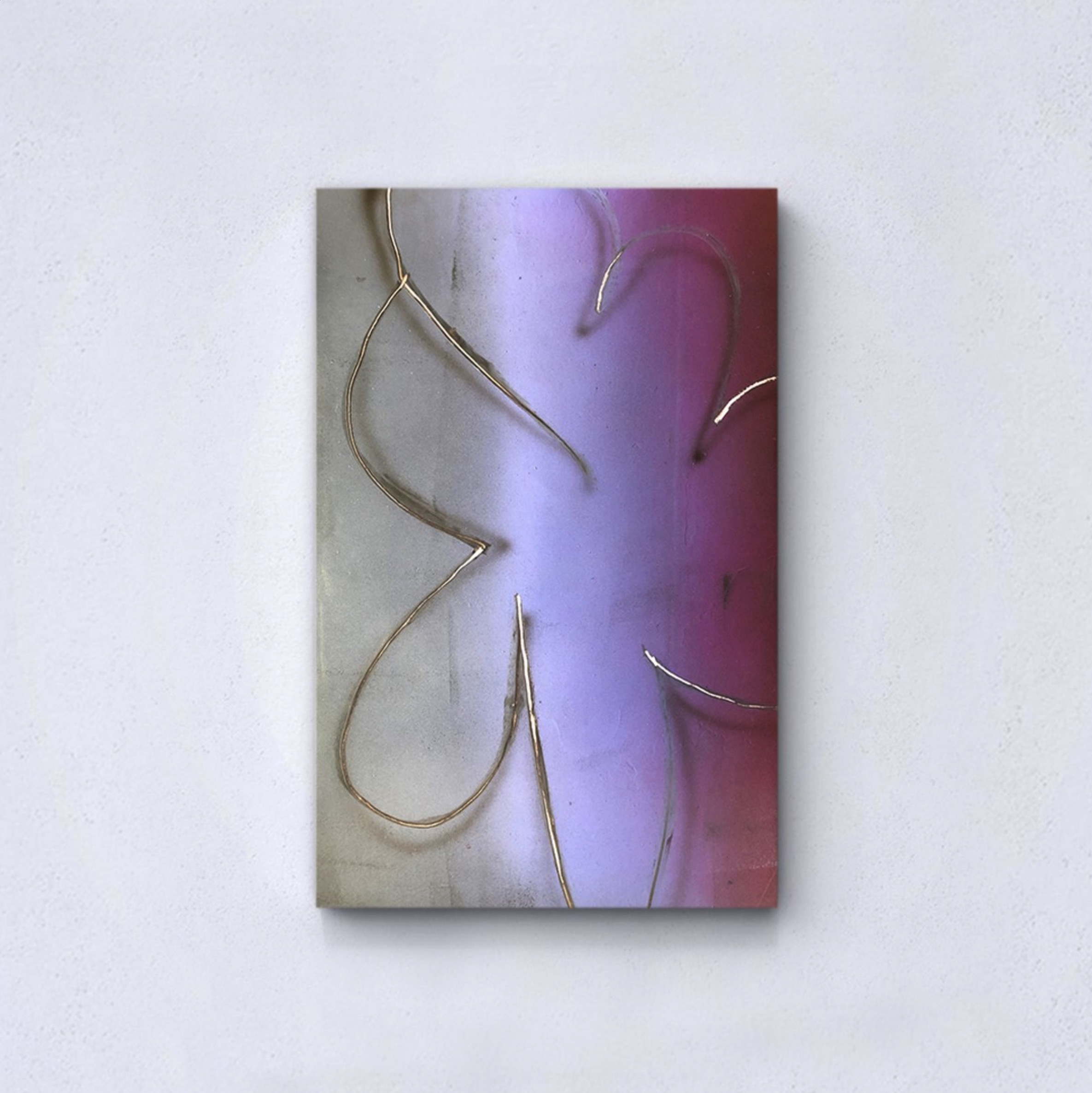 Doodle avatar (II) - Acrylic and oil on fabric 62x40cm