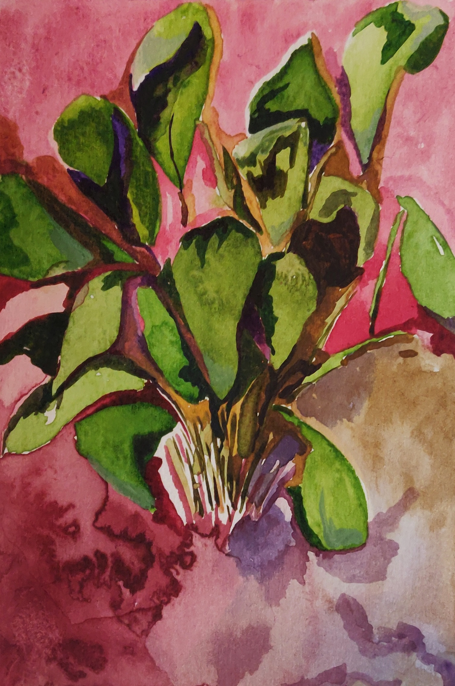 Aquarel, 115 x 105 mm, 2020