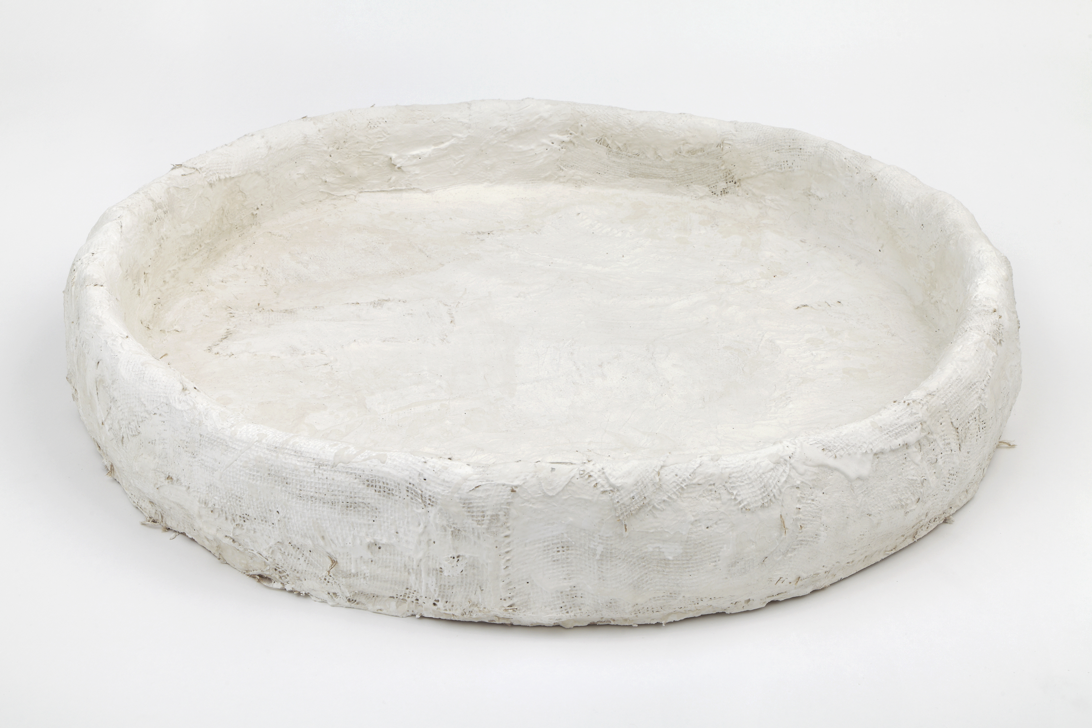 Milk Maze, 2015. Plaster, 8 x 43 1/2 x 43 1/2 inches (20.3 x 110.5 x 110.5 cm)