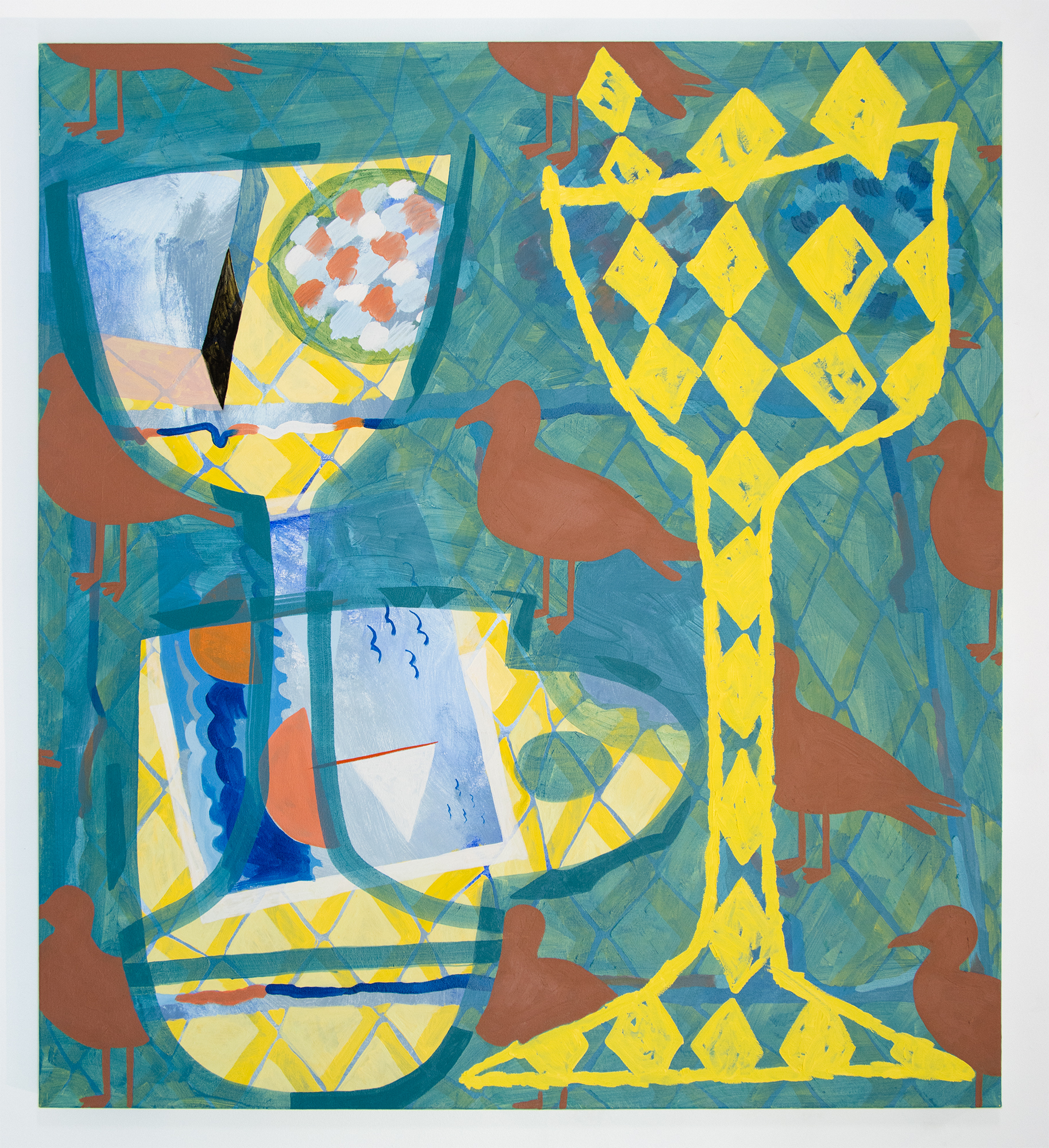 "Women Without Men", 2023, oil on canvas, 50x55 in 