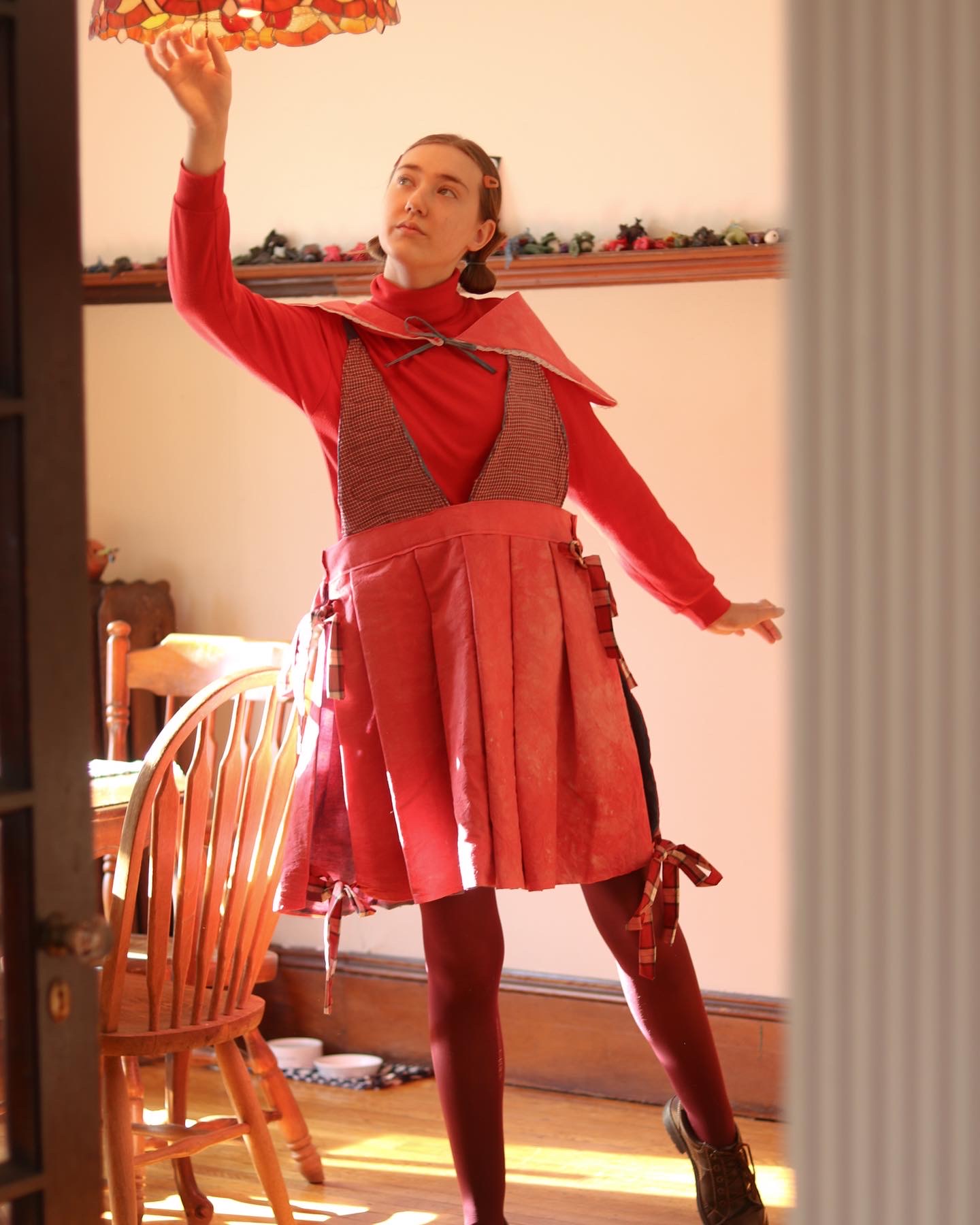 Untitled Domestic Garment Collection, dyed muslin, found fabrics, 2021