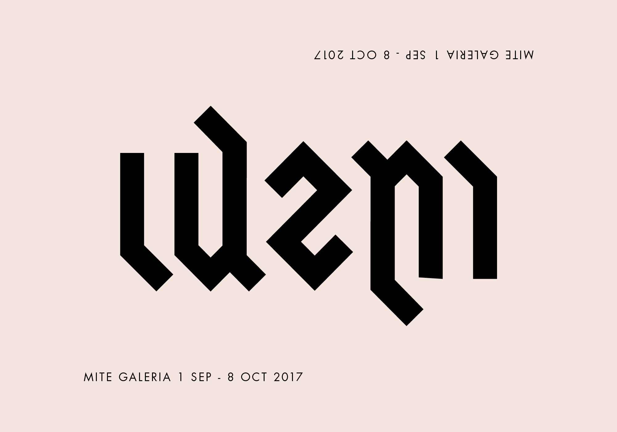 Ambigram logo for 'Idem', an art exhibition at Mite gallery (2017)