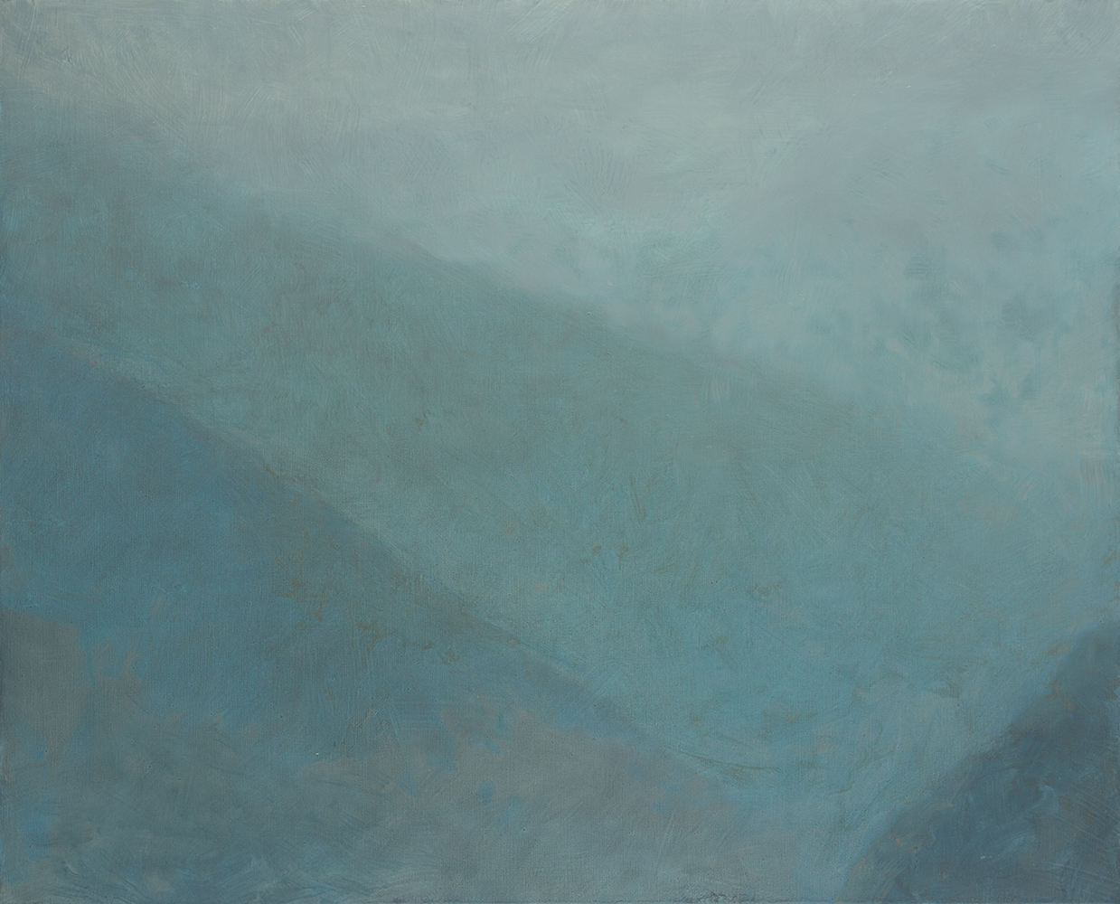 Vallée, brume (II)oil on canvas81 x 100 cm, 2023