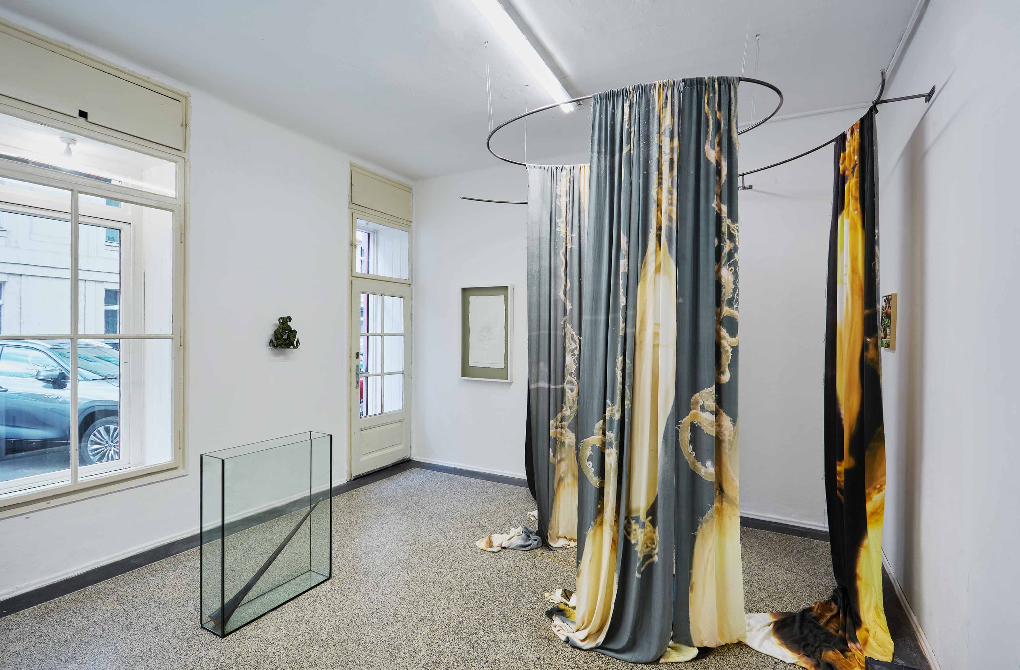 EYE GRABBING with works by ADÉLA MATASOVÁ, PETRA FERIANCOVÁ and PAULA MALINOWSKA at BERLINSKEJ MODEL curated by AGÁTA HOŠNOVÁ and KAROLÍNA VOLESKÁ [from 20250227 to 20250401] [Photo: Michal Ureš]