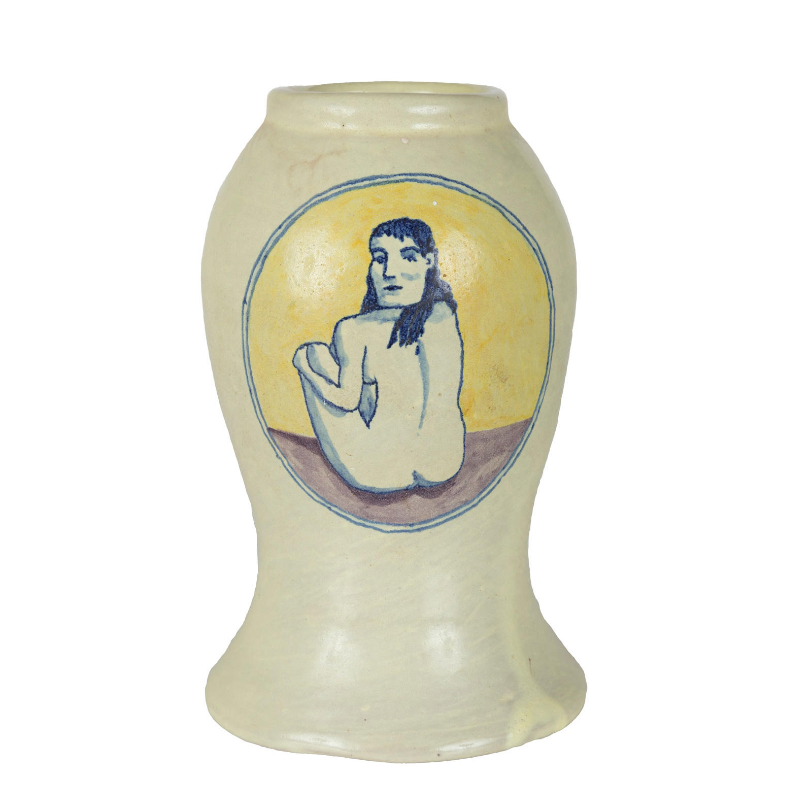 Nude woman vase, 12.3.97Glazed ceramic stoneware