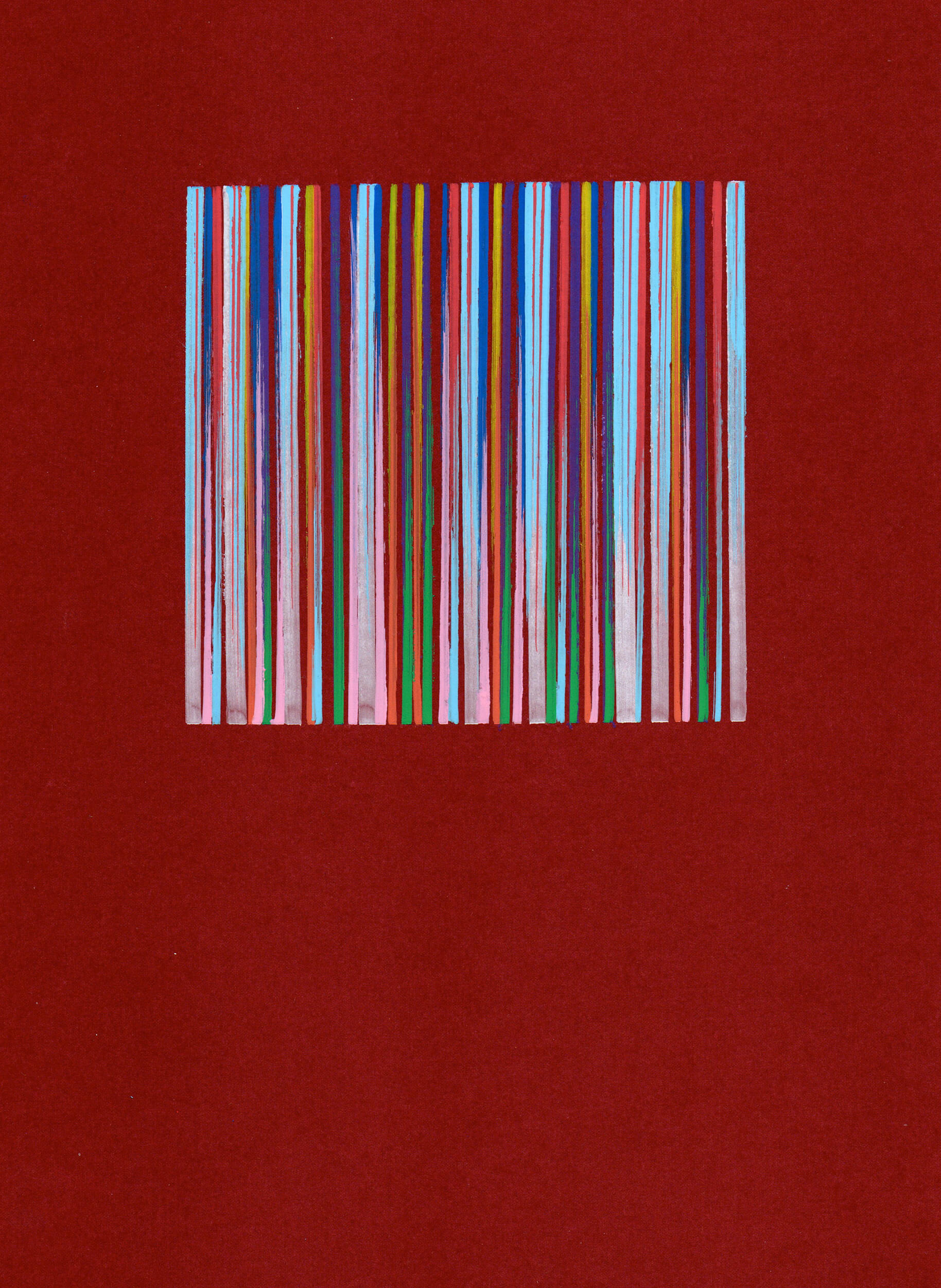 Weaving Lines I  Acrylic on A4 Paper 2023