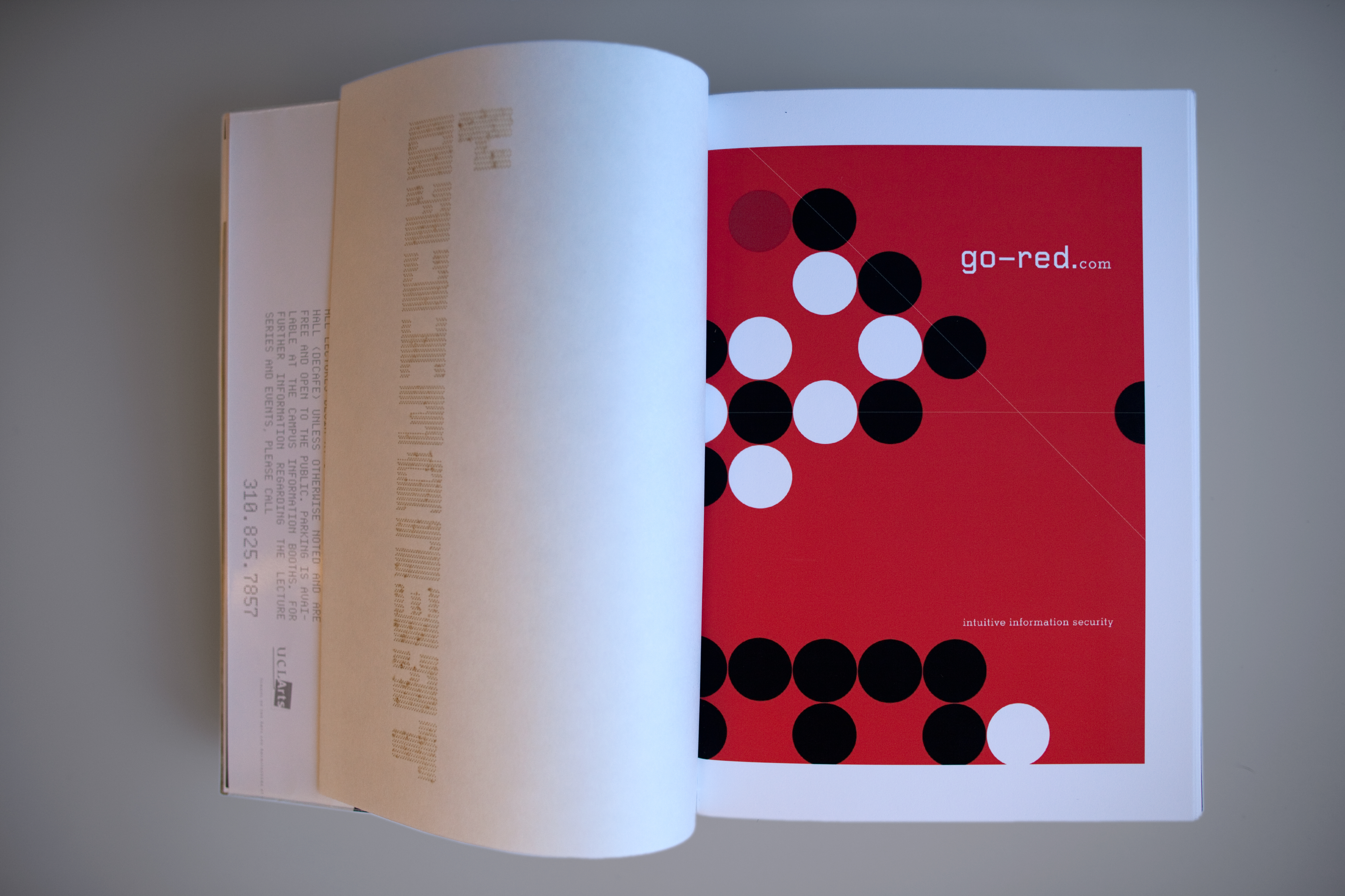 As part of her nomination portfolio Méndez made this book containing 10 selected projects with detailed descriptions, published articles by design and art curators, writers and critics, and cut-ups of the selected projects. The book is 9.5 × 6.5 × 2.5 inches.