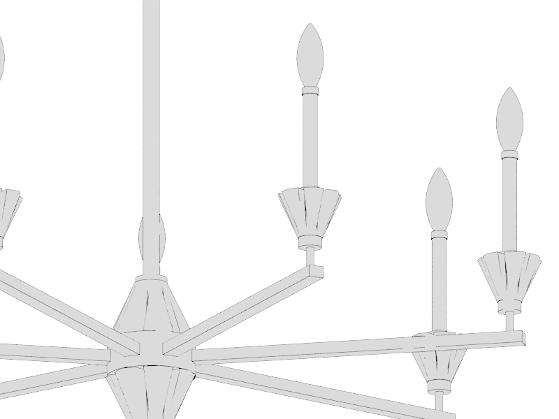 Crystal detail shape based on vase