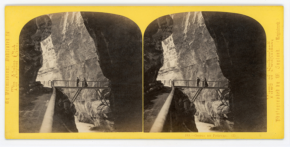 Gorges de Tamina, Pfäffers, Canton de St. Gall (1863)