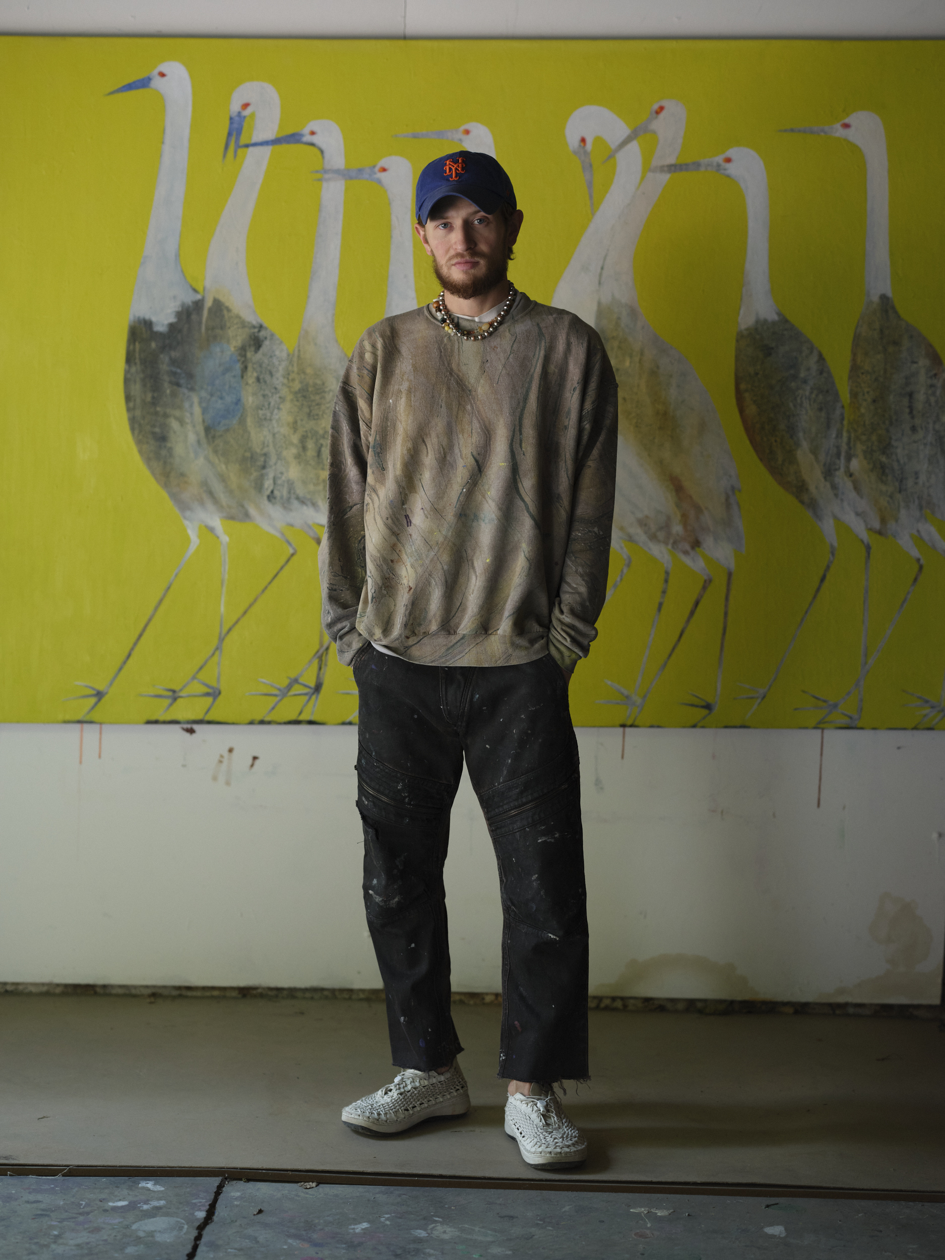 Ezra in the studio at JO-HS. Photo: Sergio Lopez