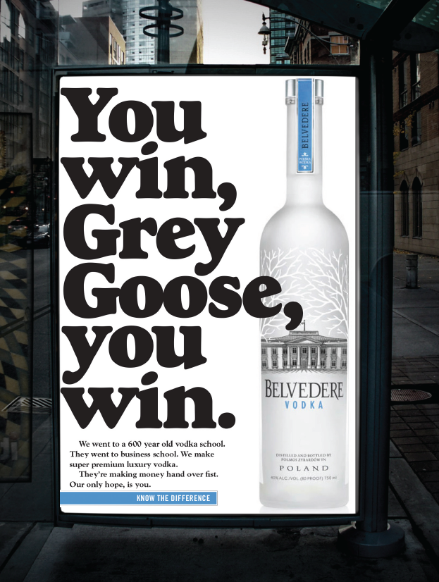 BELVEDERE VODKA AD #19 RARE 2011 OUT OF PRINT