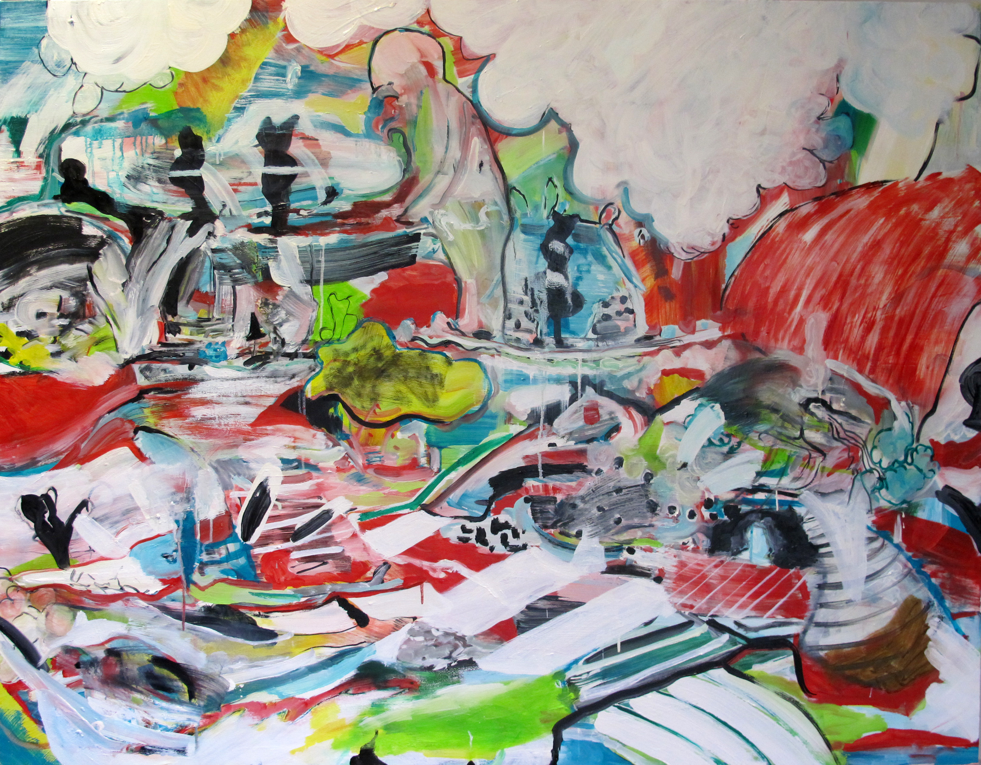 "Untitled", 2015. Oil on canvas, 120 x 160 cm