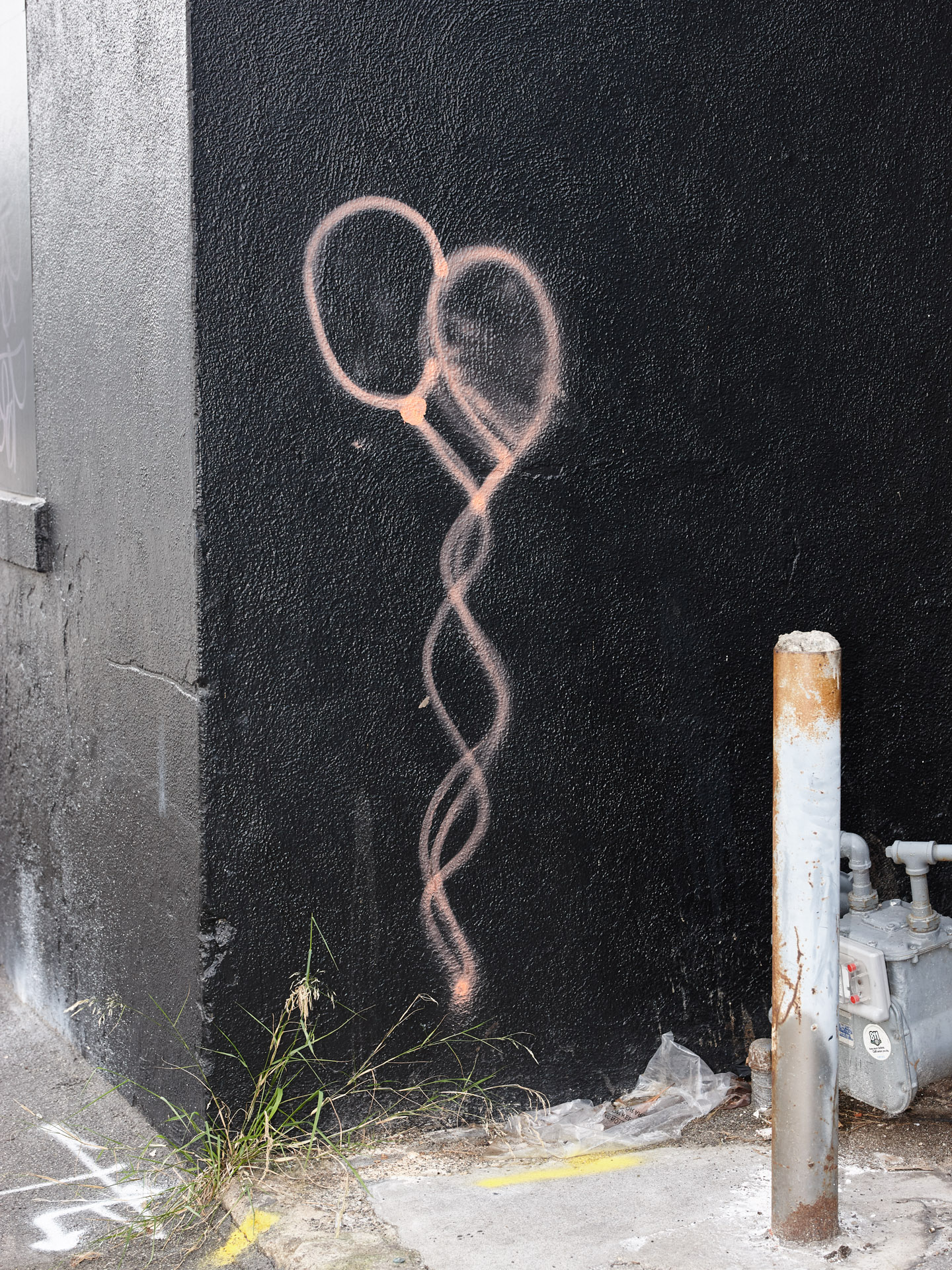 Balloons, Alleyway, Santa Monica, January 2022.