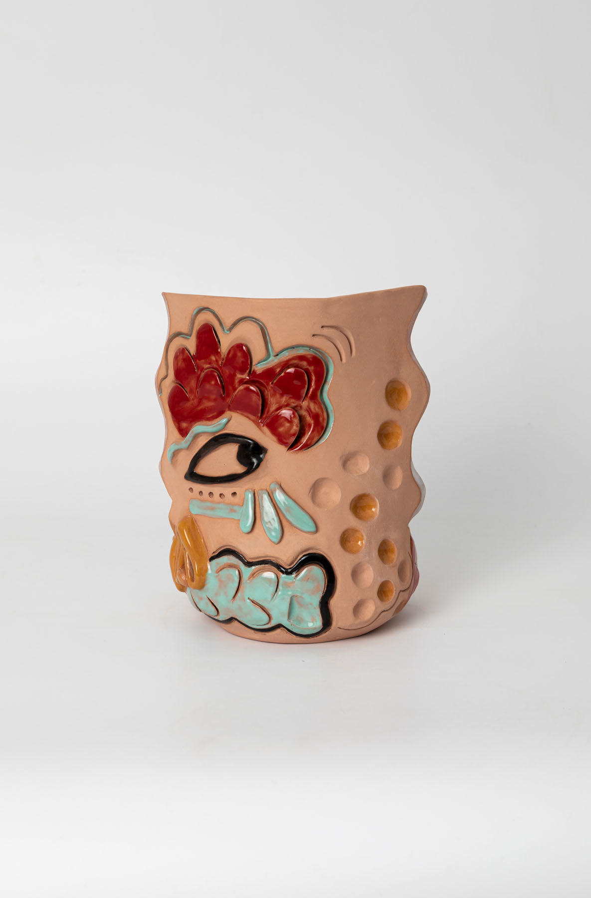 Face IV Ceramic and Enamel 22 x 22 x 13 cm