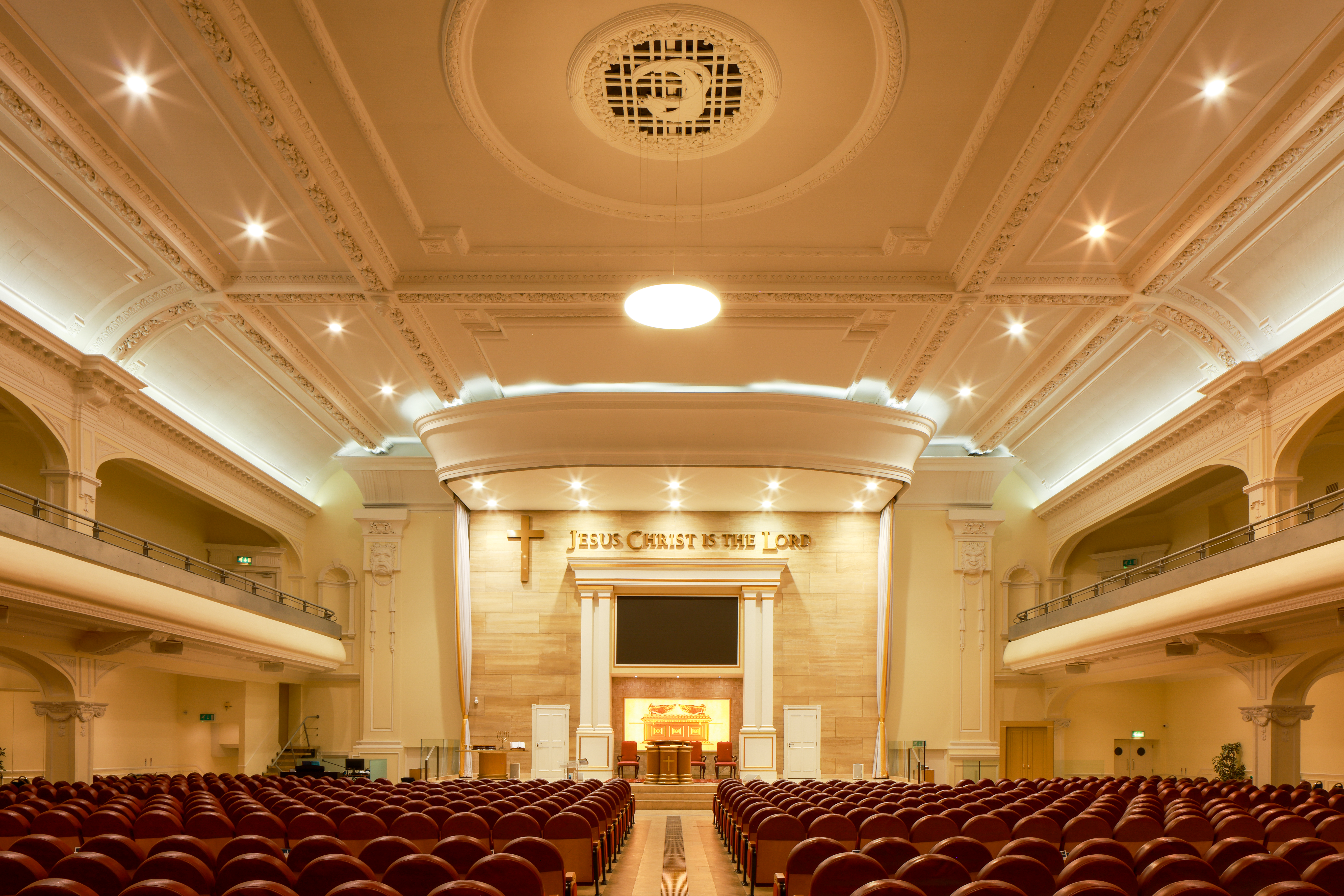 Auditorium United Church of the Kingdom of God, Former Grange Cinema, 1914, Kilburn High Road, Kilburn. Photo credit: Sirj Photography