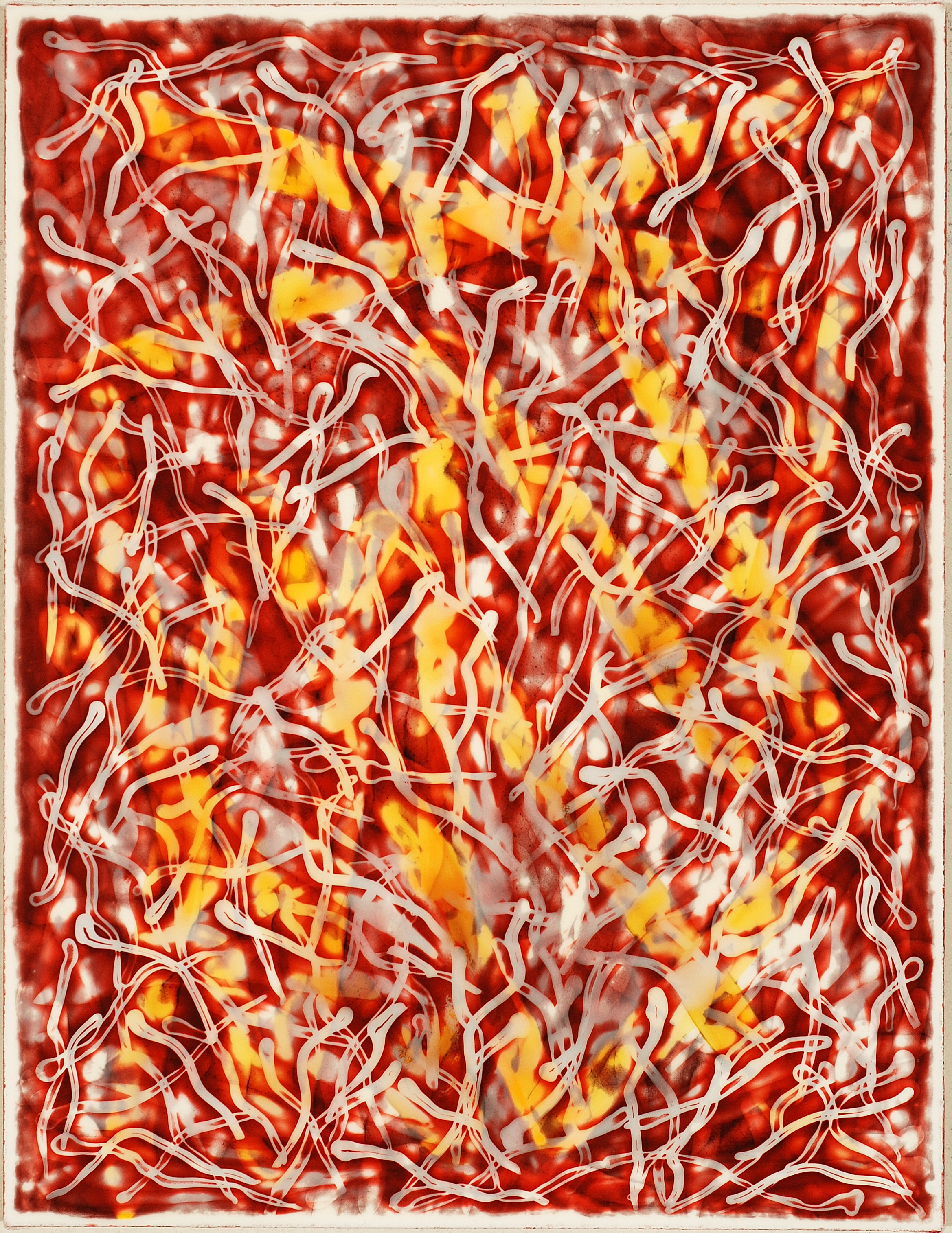 2021 X, acrylic on canvas over board, 21.5 x 16.5 inches