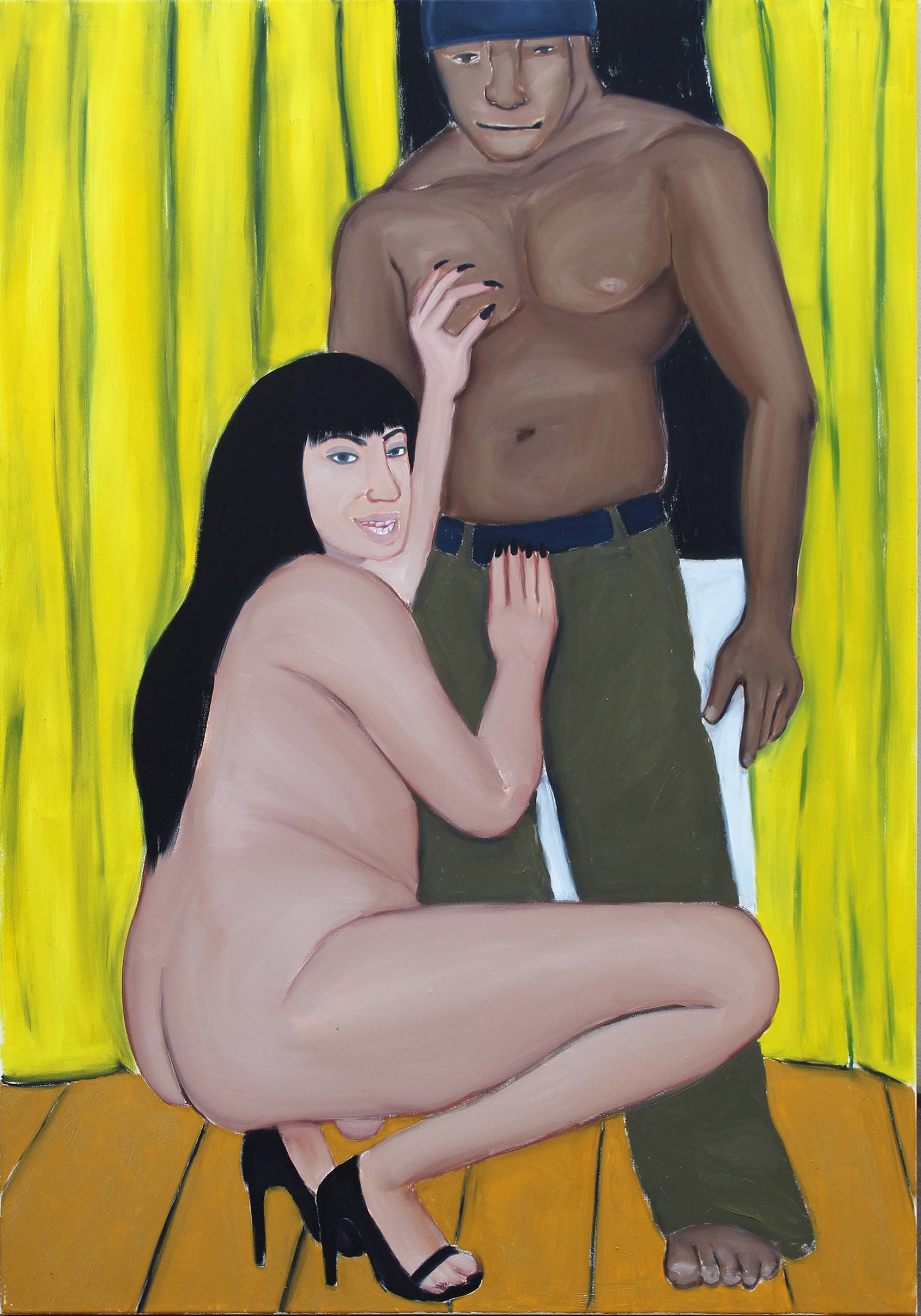 Hungry for power and wealth, Oil on canvas, 130x90 cm, 2020