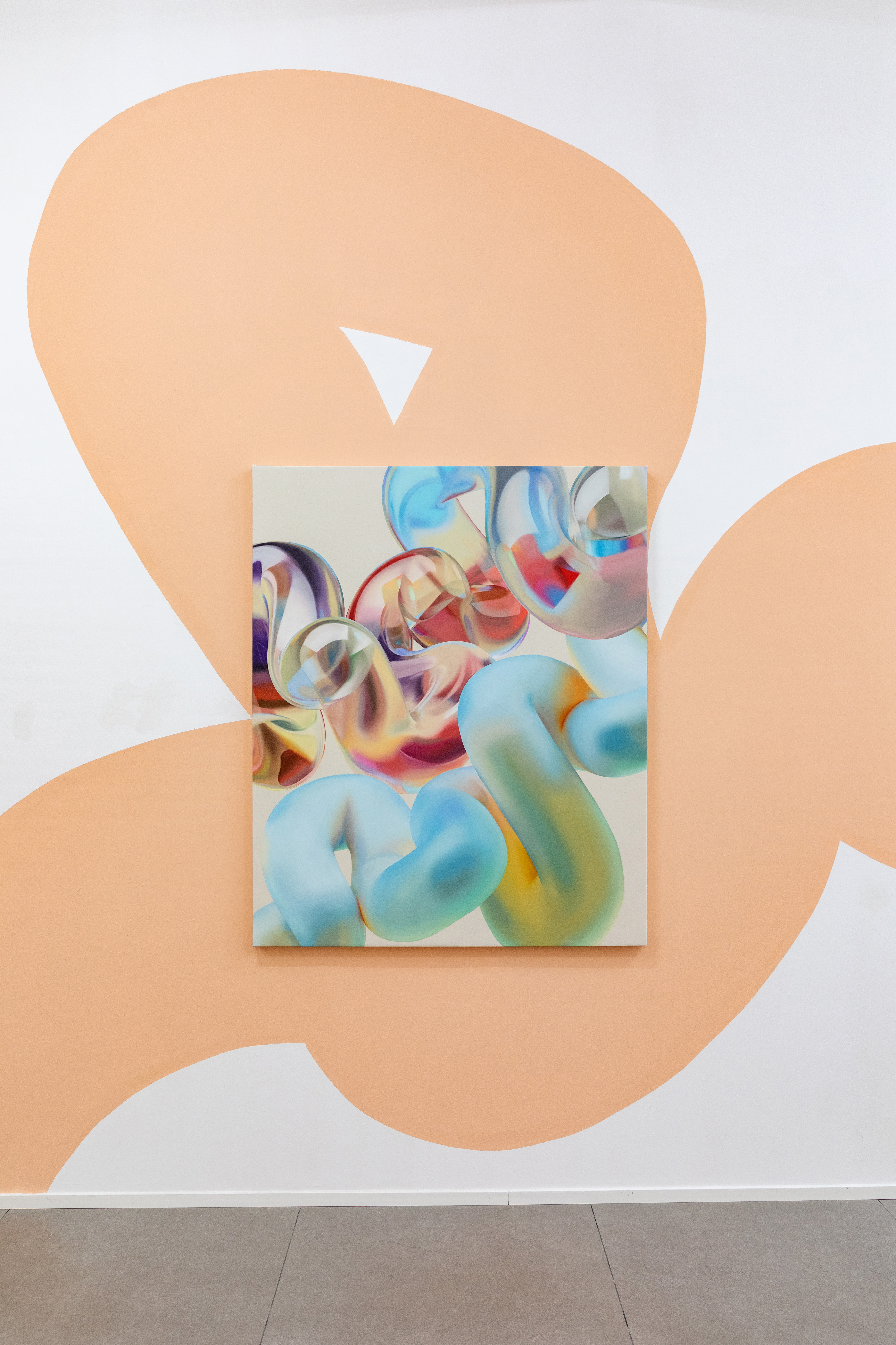 Soft Body Dynamics 55, Oil on canvas 48" x 58" 2021
