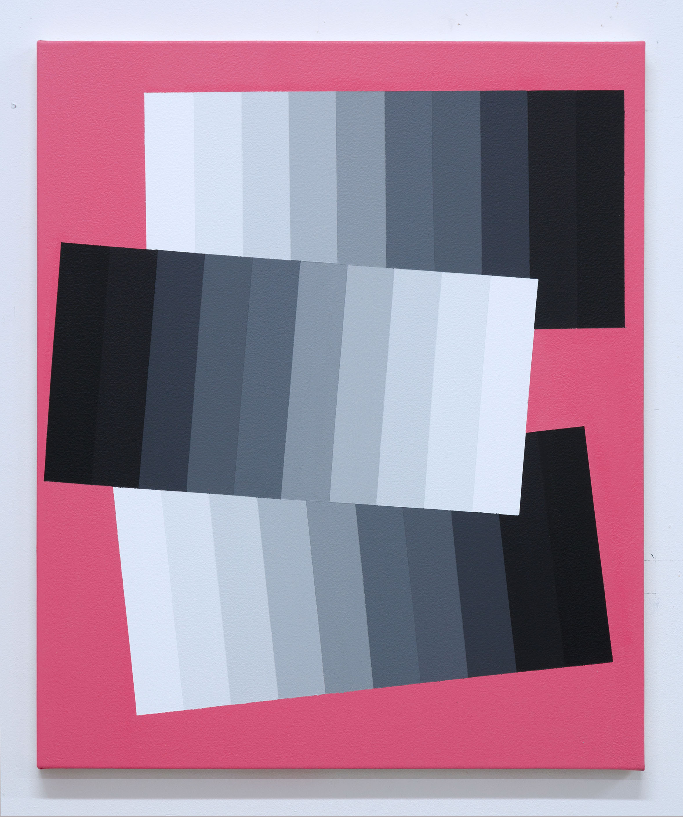 Machbands XI, 51cm x 61cm, acrylic on canvas, 2020 - £450 (previously £800)