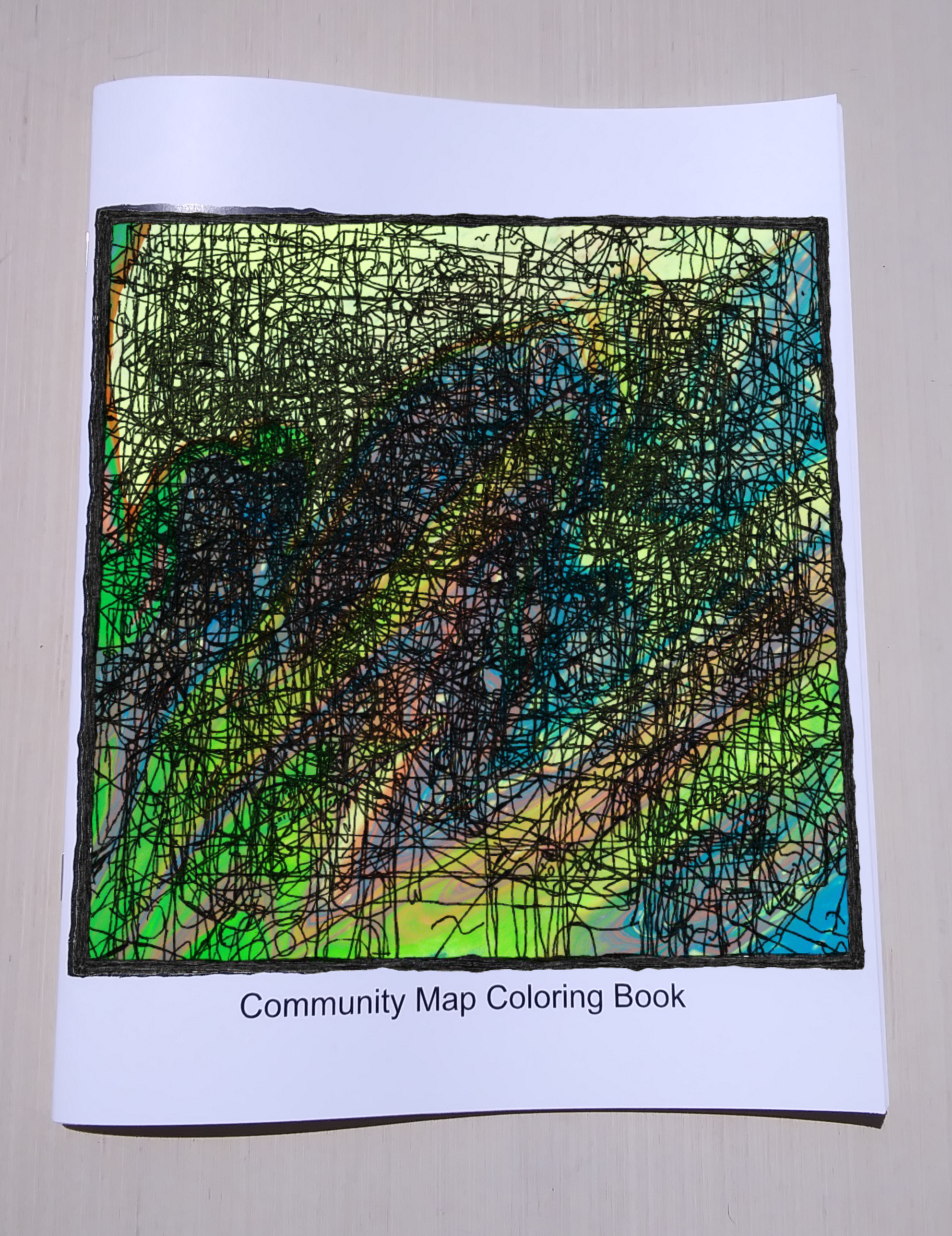 neighborhood map coloring page