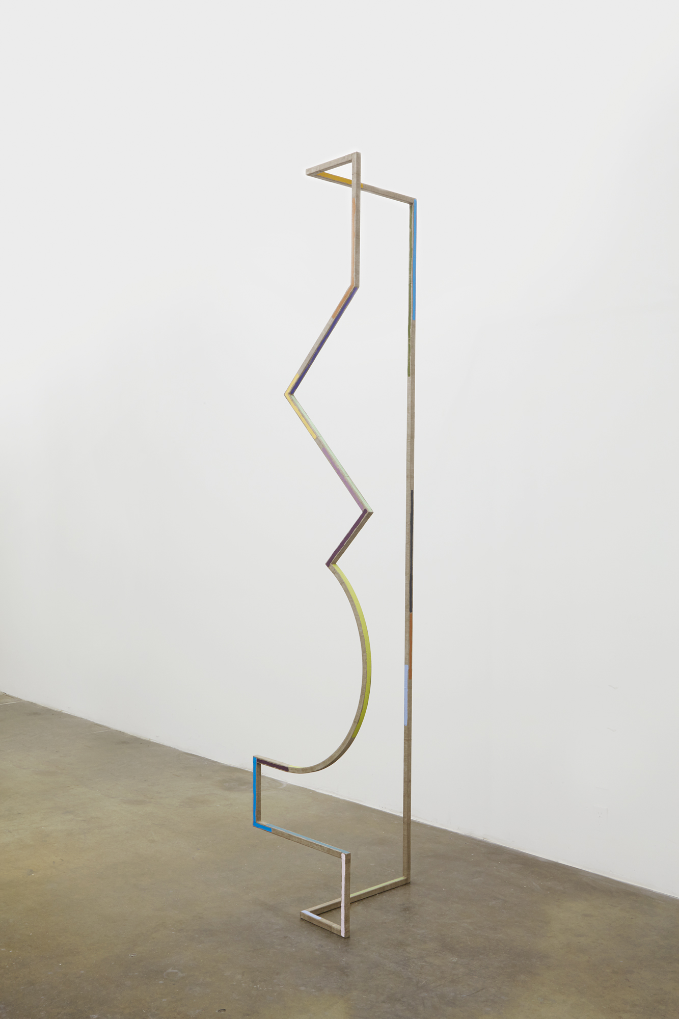 The Not Yet (Signal 14), 2015Steel wrapped with linen, acrylic paint120" x 27" x 25"