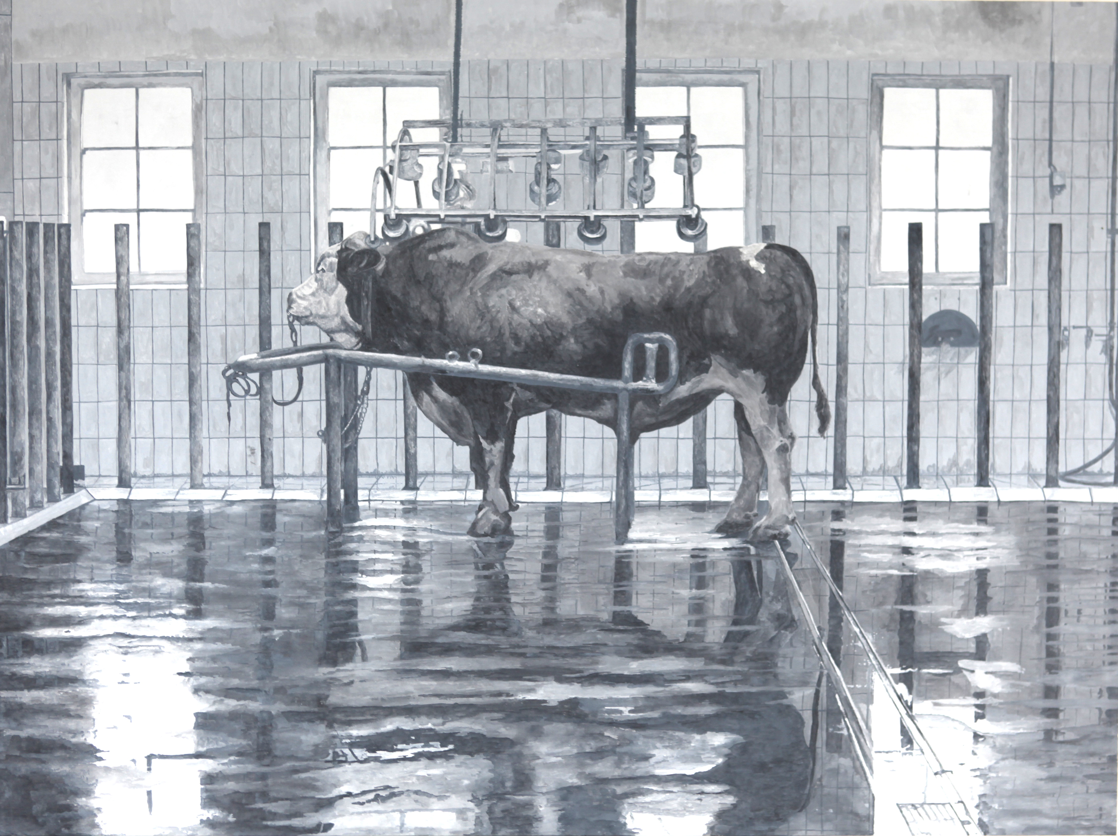 Nosik Lim, untitled_1, 2014. Color on paper. 95 x 130 cm (37.4 x 51.2 in). Courtesy of the artist