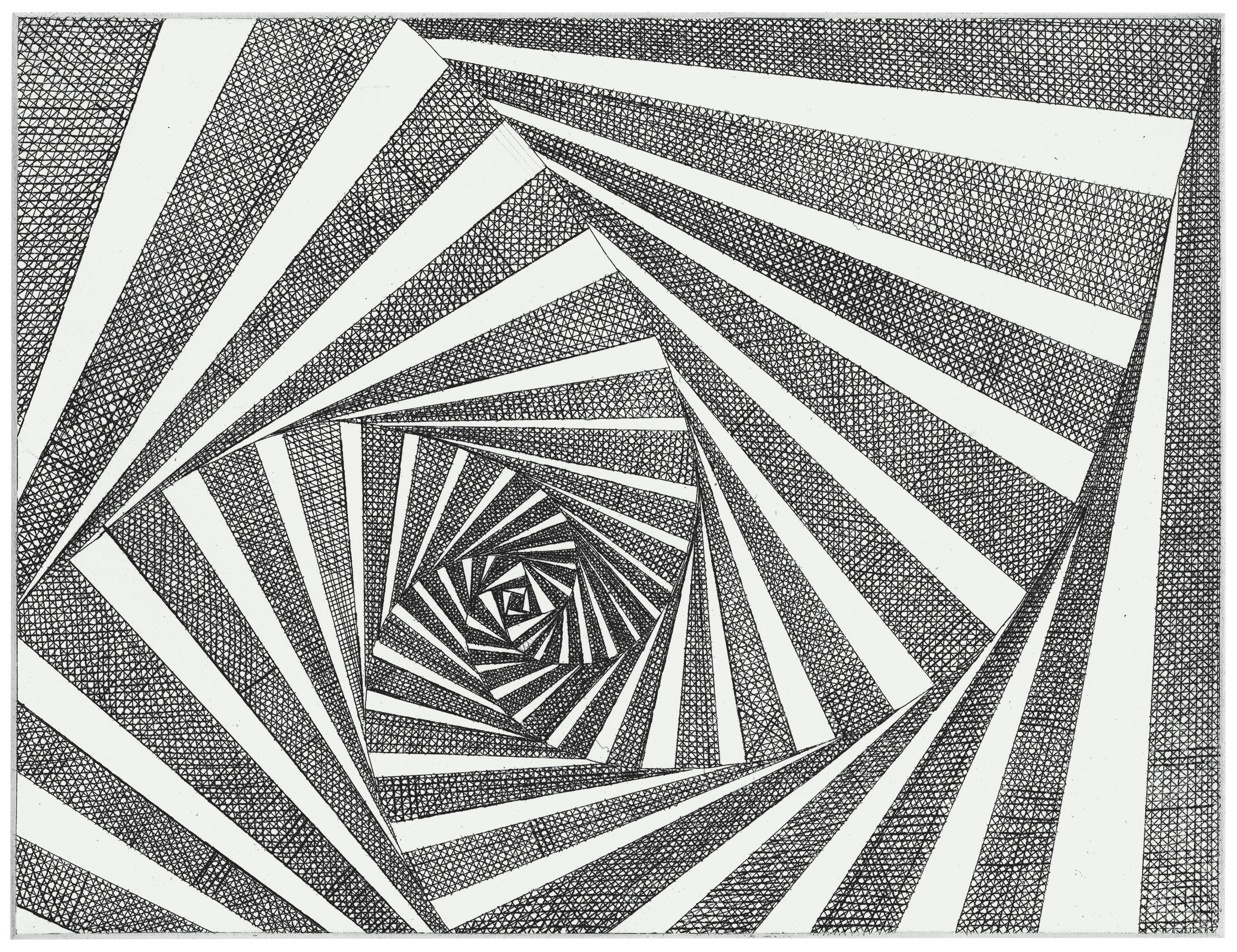 View of Infinite Space, 2007. Etching; 6 &times; 8 inches