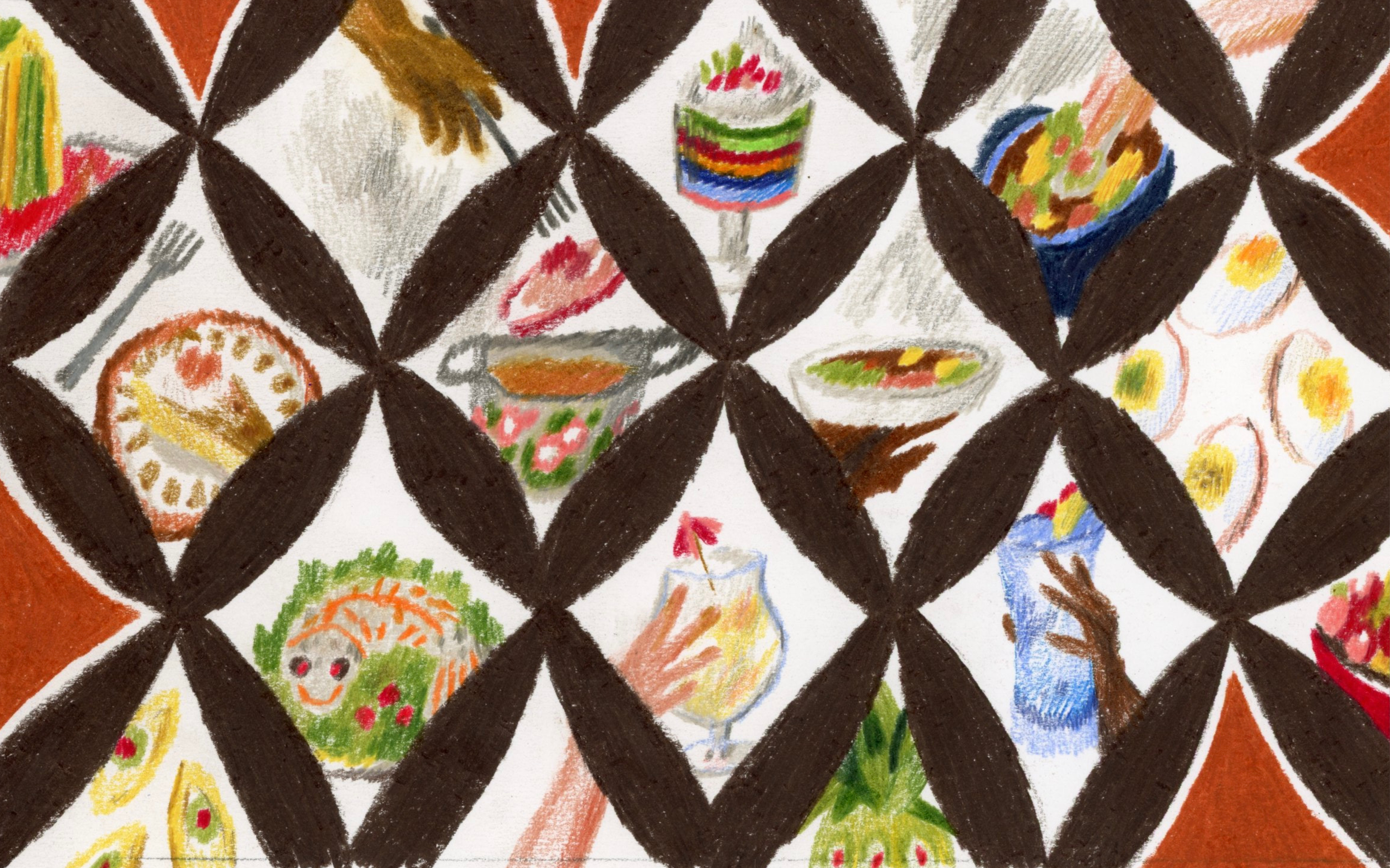 Illustration for History Workshop on 1980's feminist food