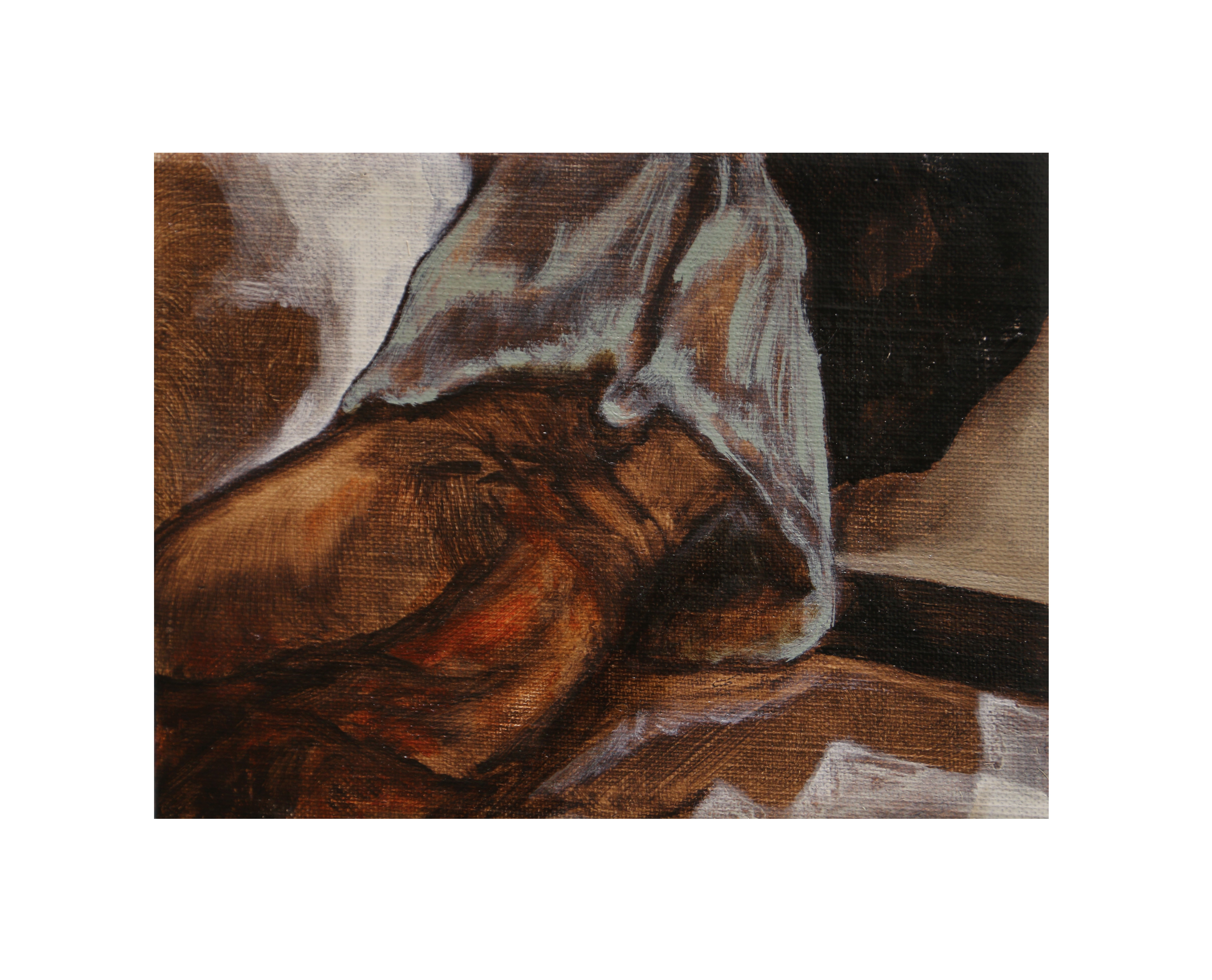 wrist (2023.) oil on linen 5" x 7."