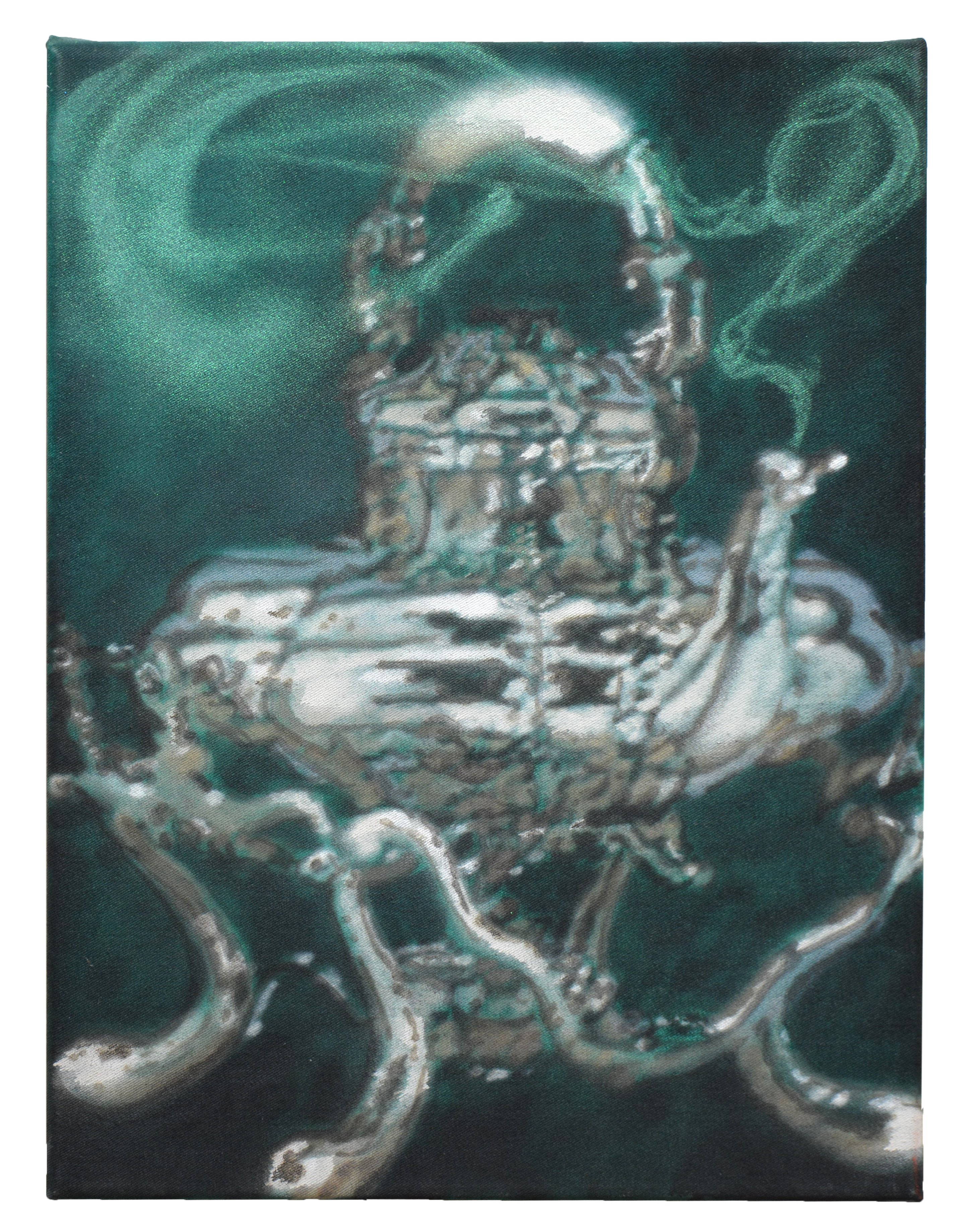 foggy steam, acrylic on canvas, 40 x 30 cm, 2020