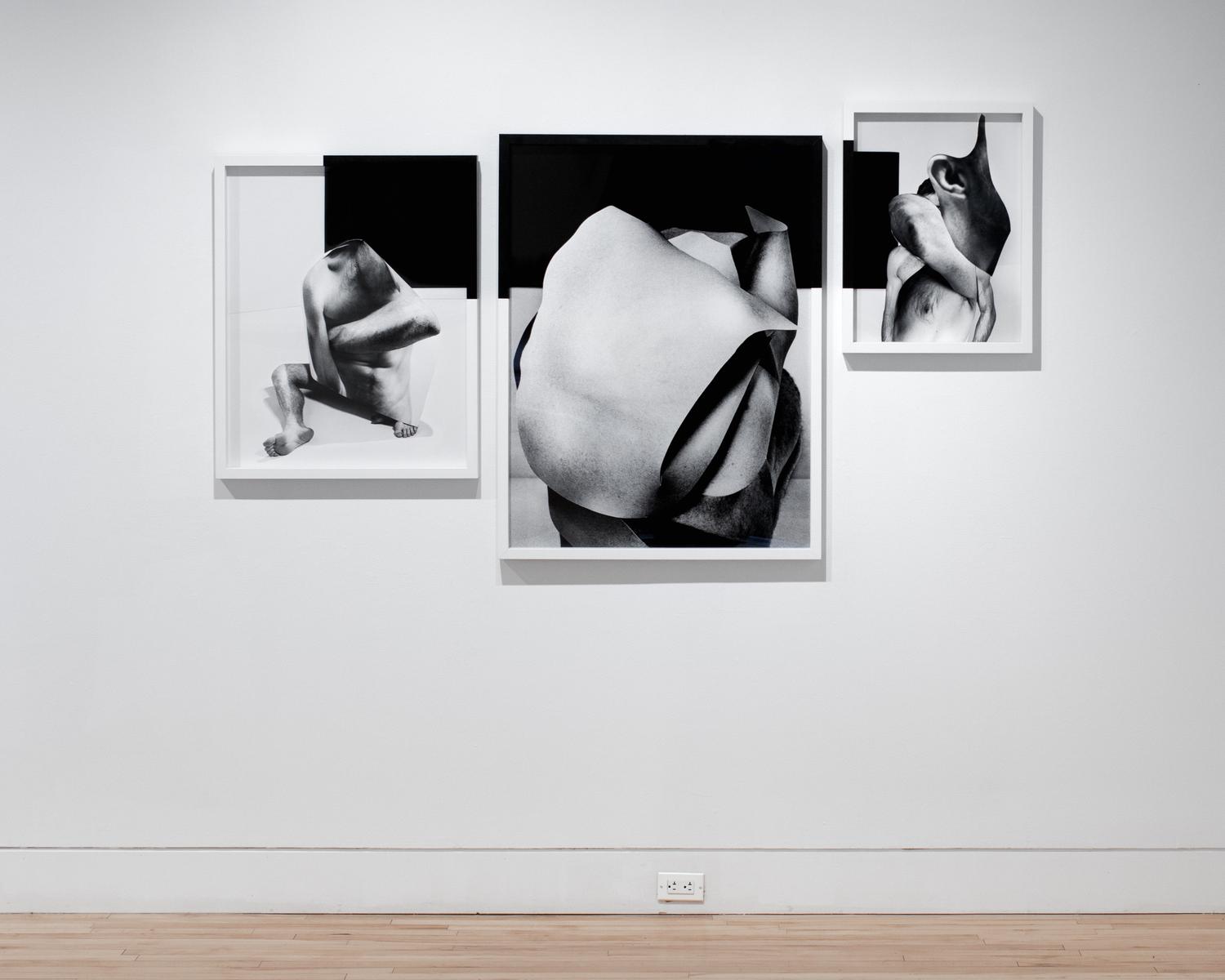 Genesis of Desire (triptych), 2019Installation view, SVA Flatiron GalleryCut+Paste curated by Adam Cable