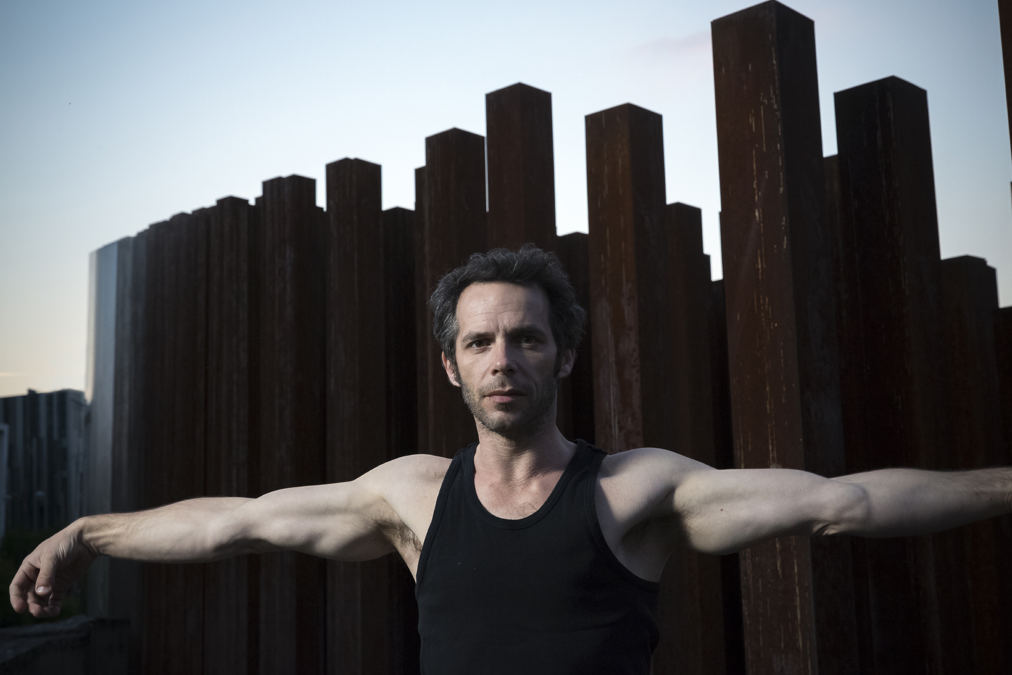 Professzionális portré fotózás táncosról mozgásban