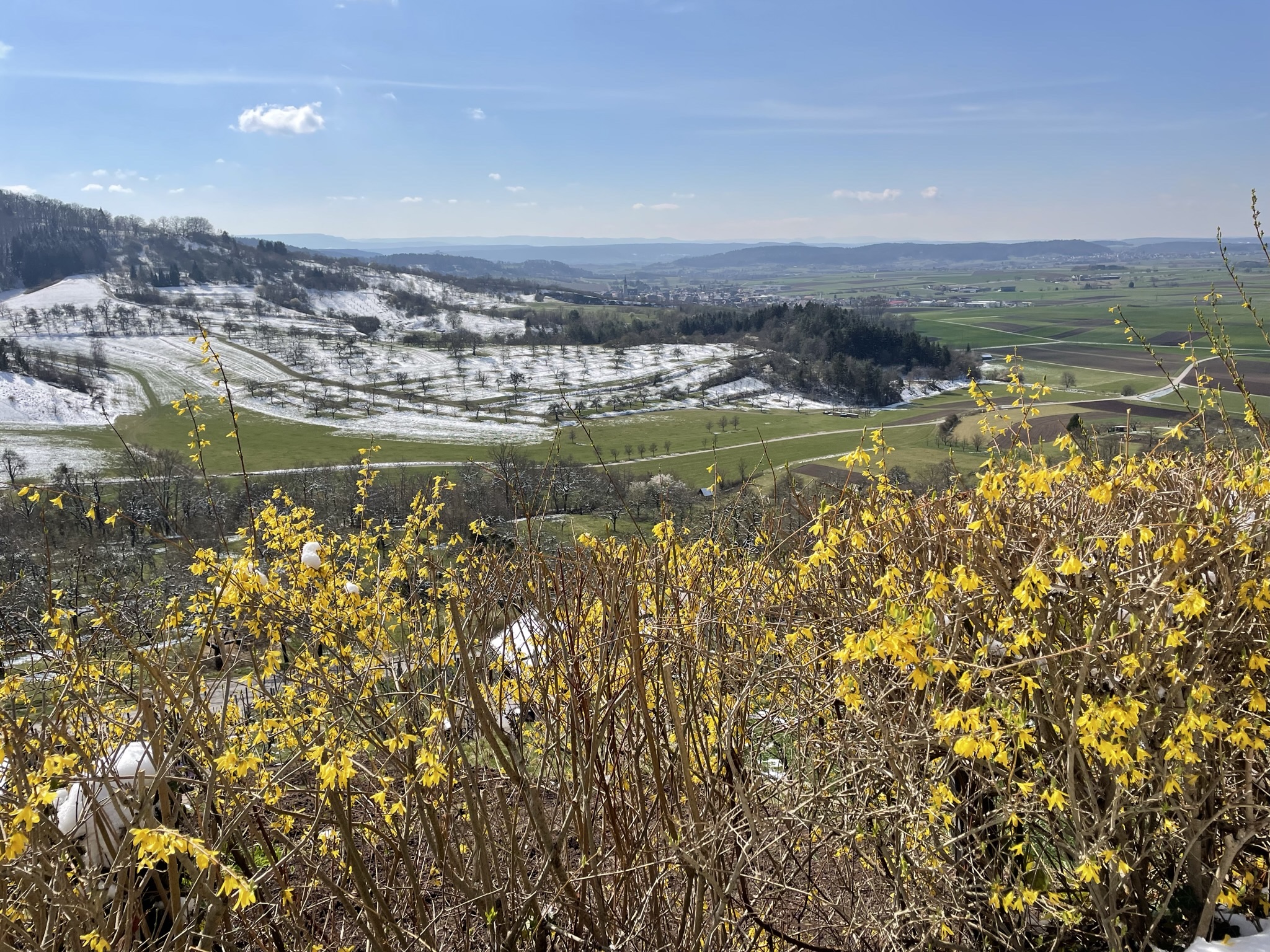 Schnee bei Breitenholz im Ammertal