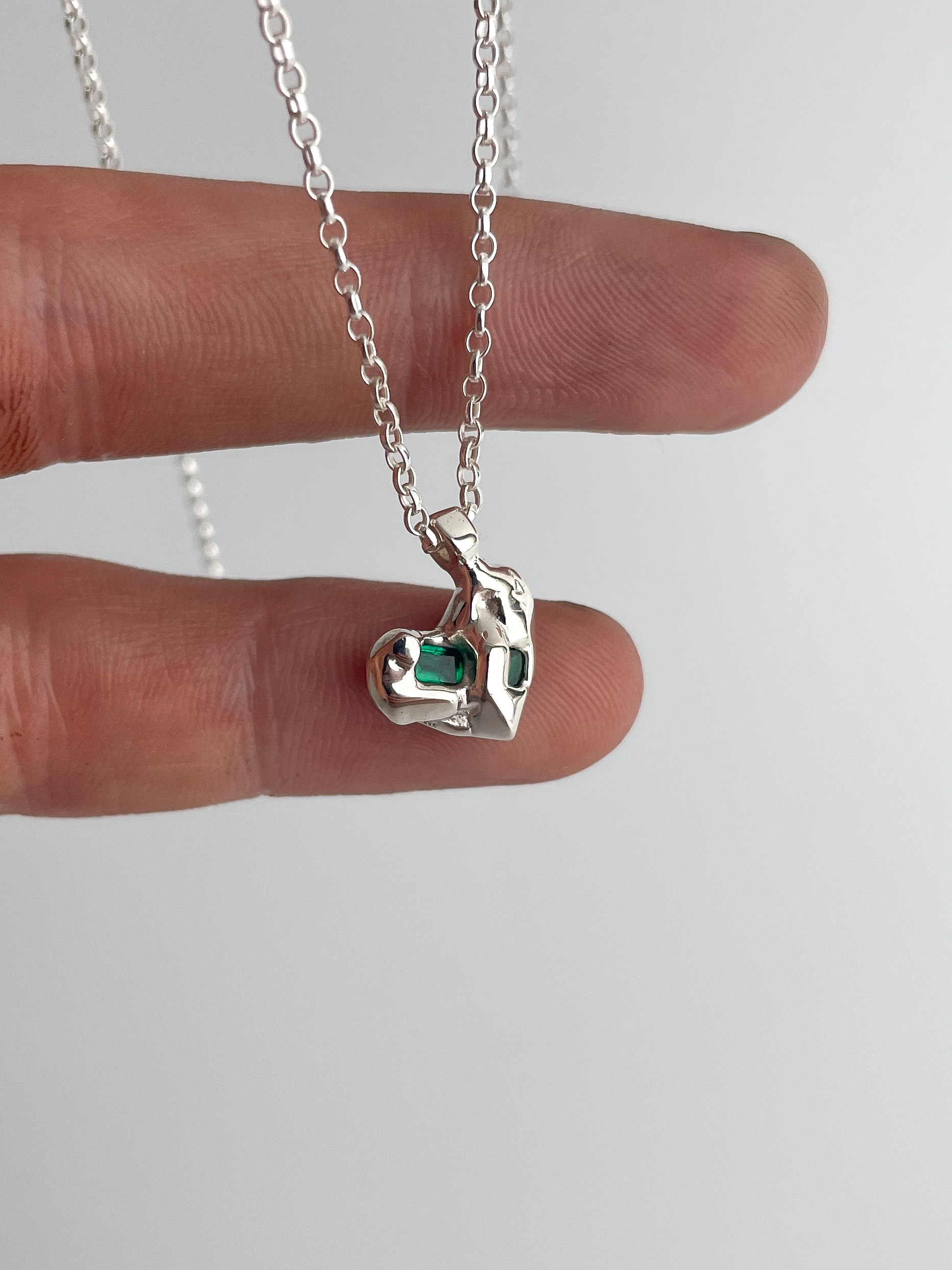 SILVER HEART PENDANT £100+